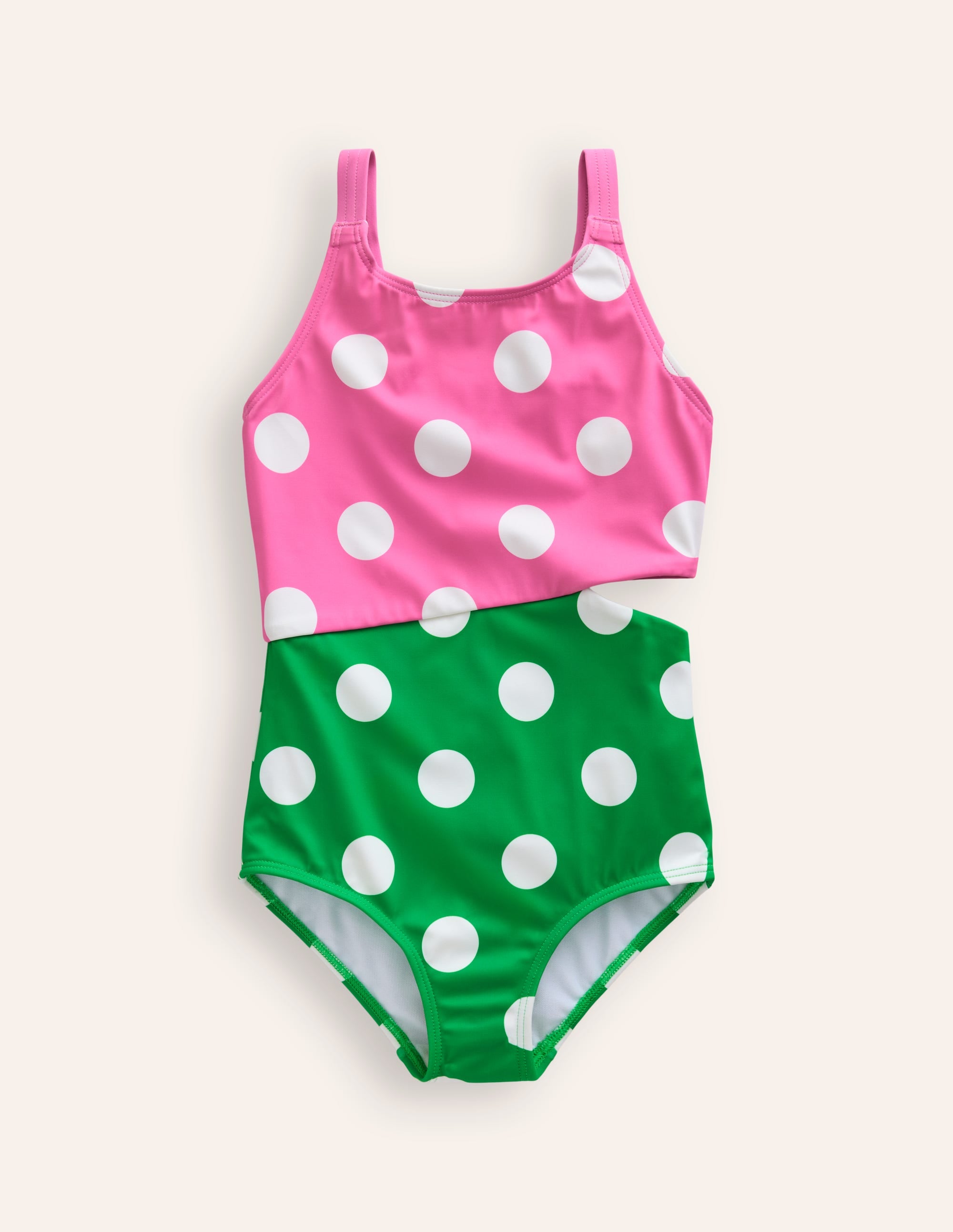Maillot de bain à découpes-Fraise/haricot - Image 1