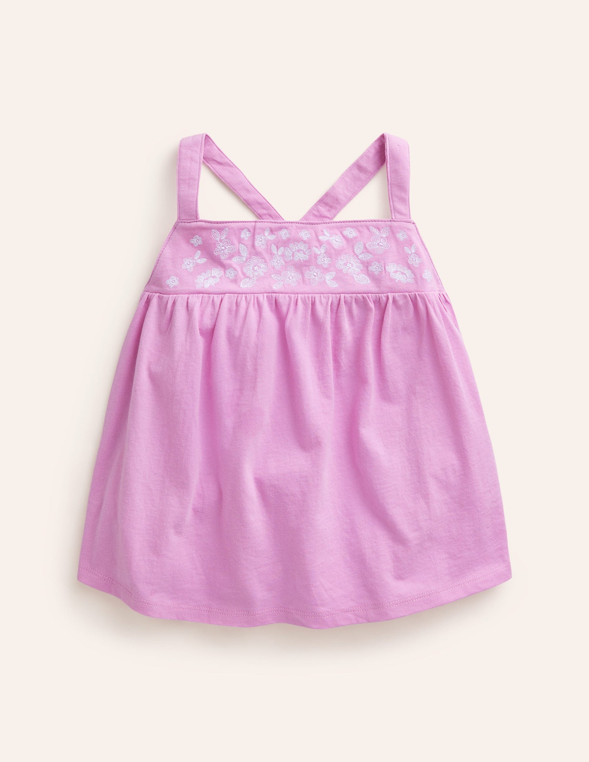 Besticktes Jersey-Oberteil-Kosmos-Rosa-1