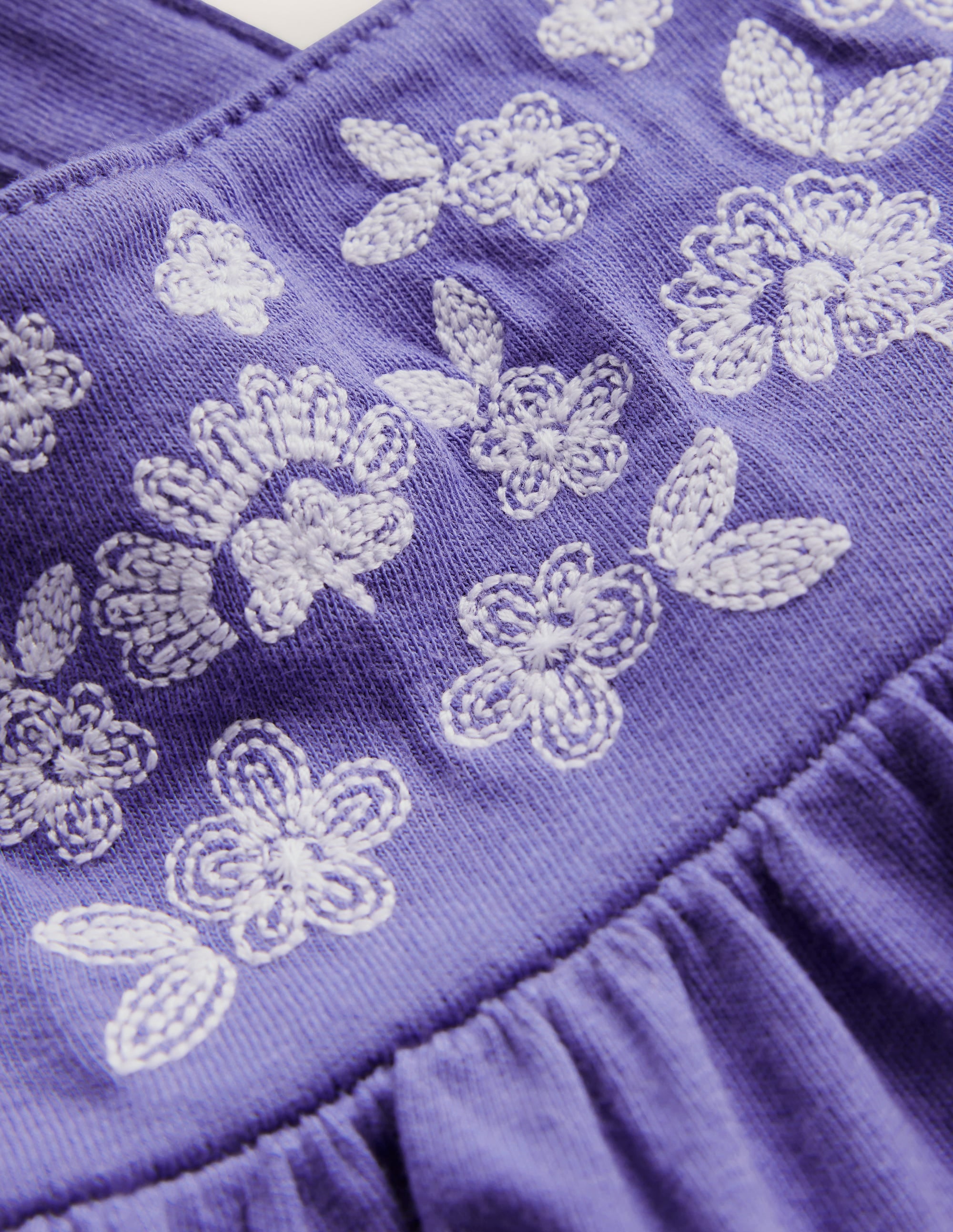 Besticktes Jersey-Oberteil-Tiefblau - Image 3