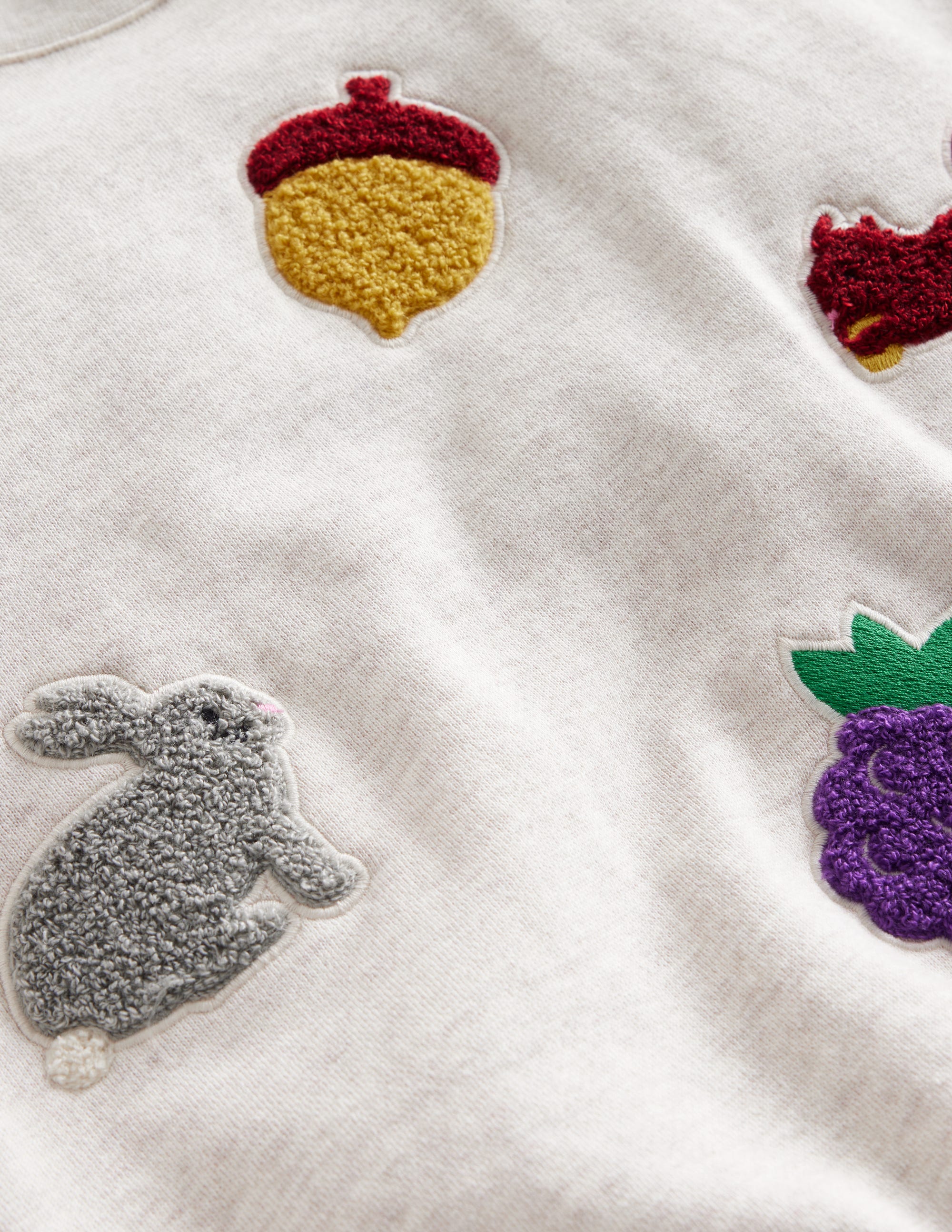 Sweat graphique en bouclé-Avoine - Image 3