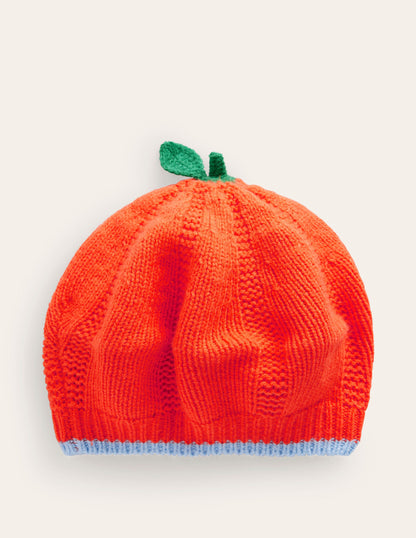 Originelle Baskenmütze-Orange Kürbis-1