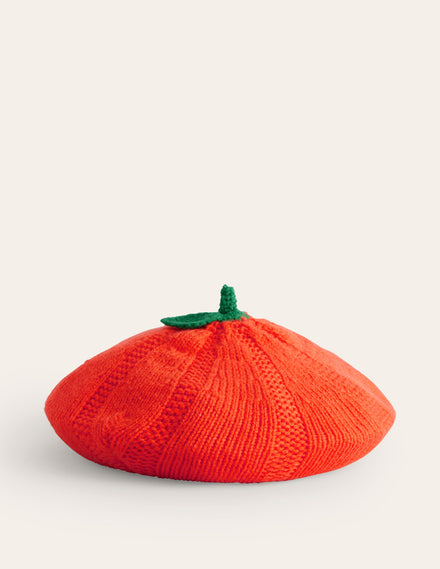 Béret fantaisie-Citrouille orange