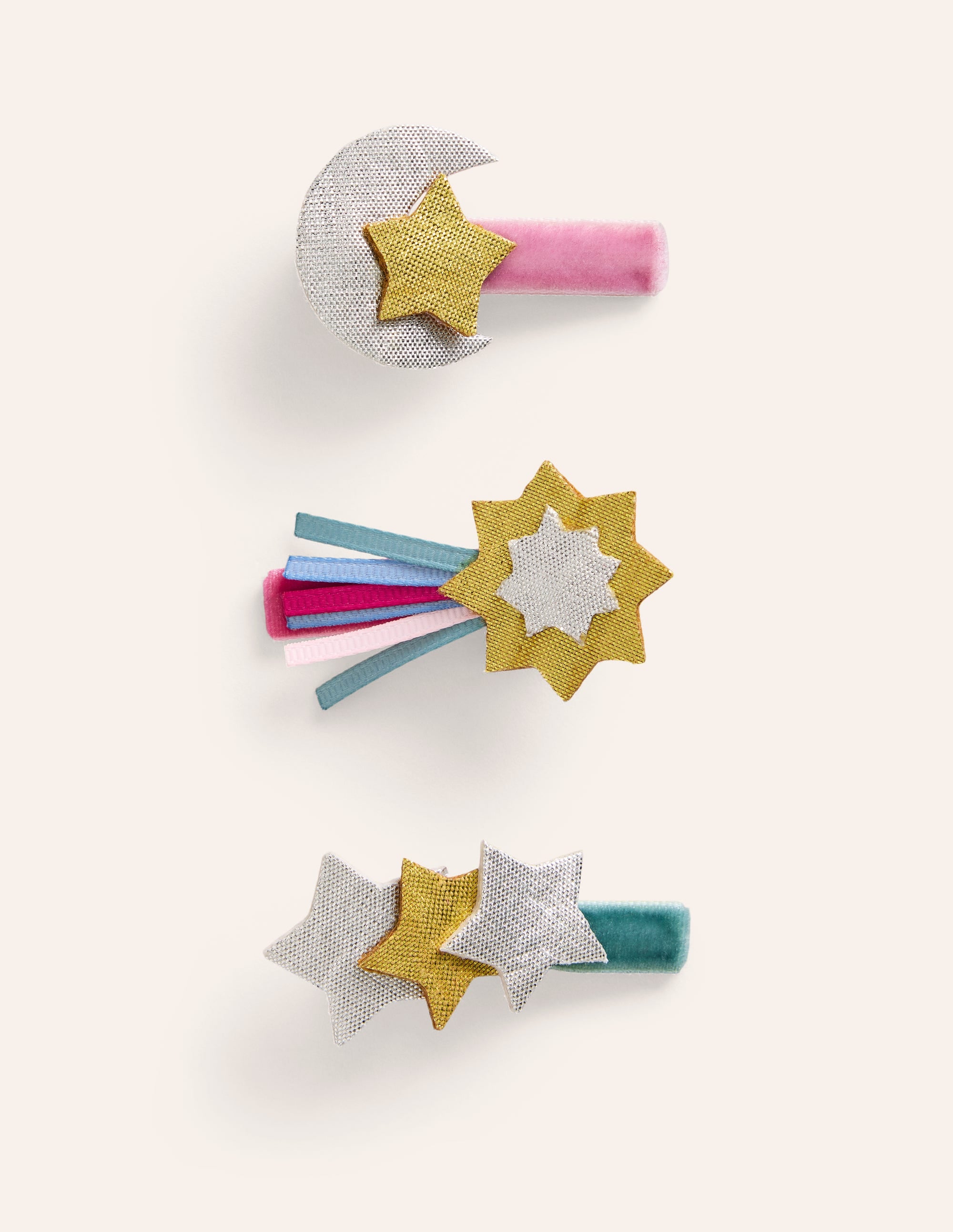3 barrettes à cheveux-Étoiles - Image 1