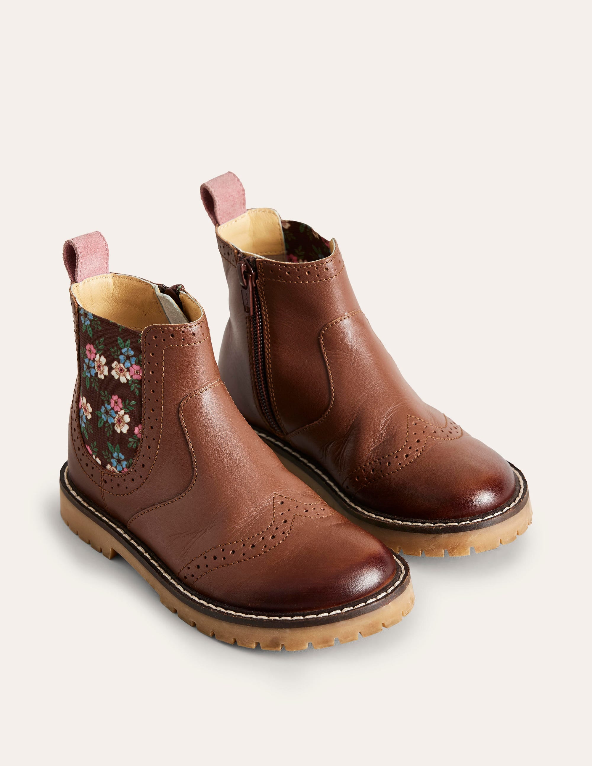 Bottines Chelsea en cuir-Fauve - Image 2
