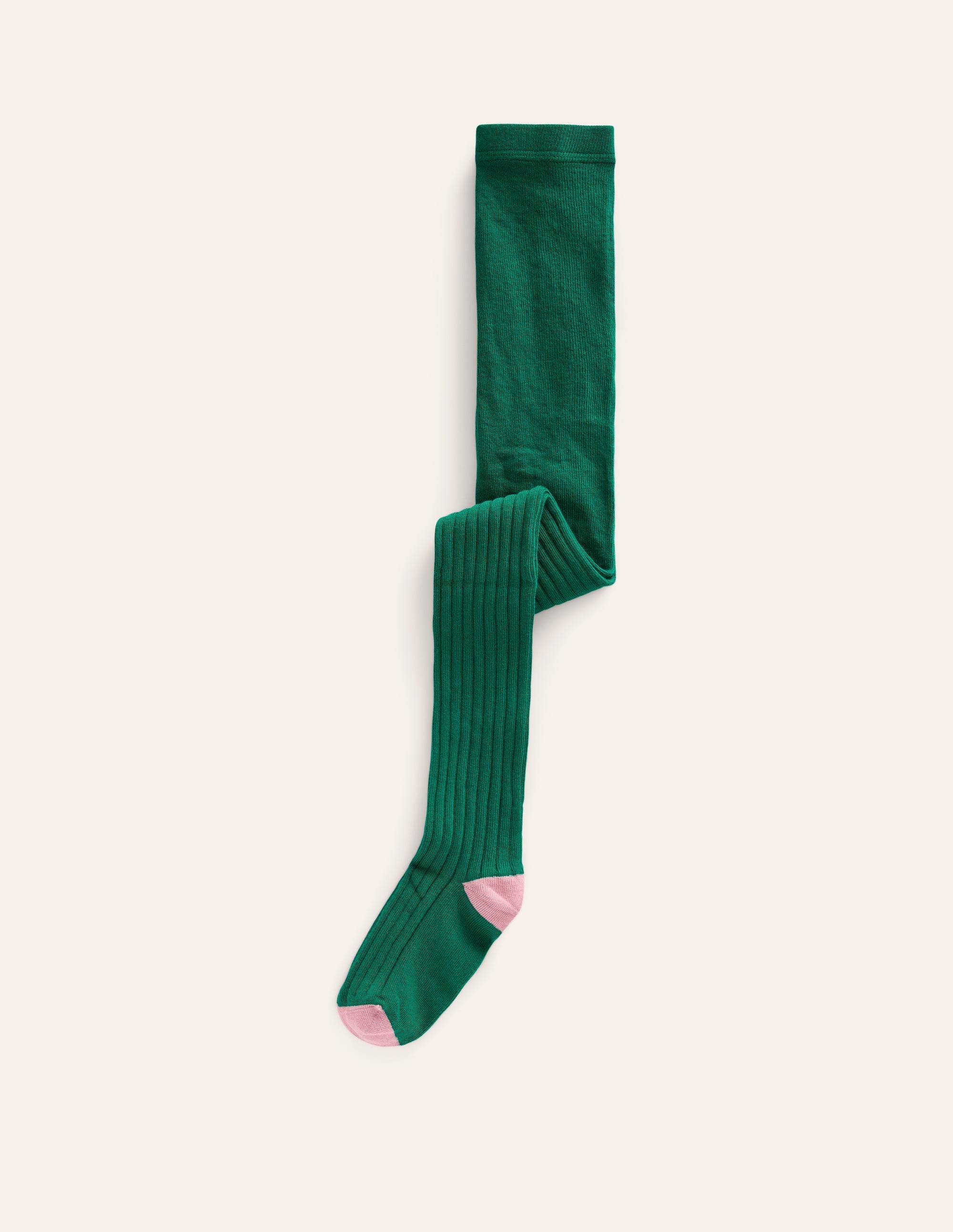 Strumpfhose aus Rippstrick-Antique Rose - Image 1