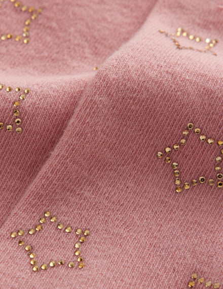 Strumpfhose mit Glitzerdesign-Blasspink