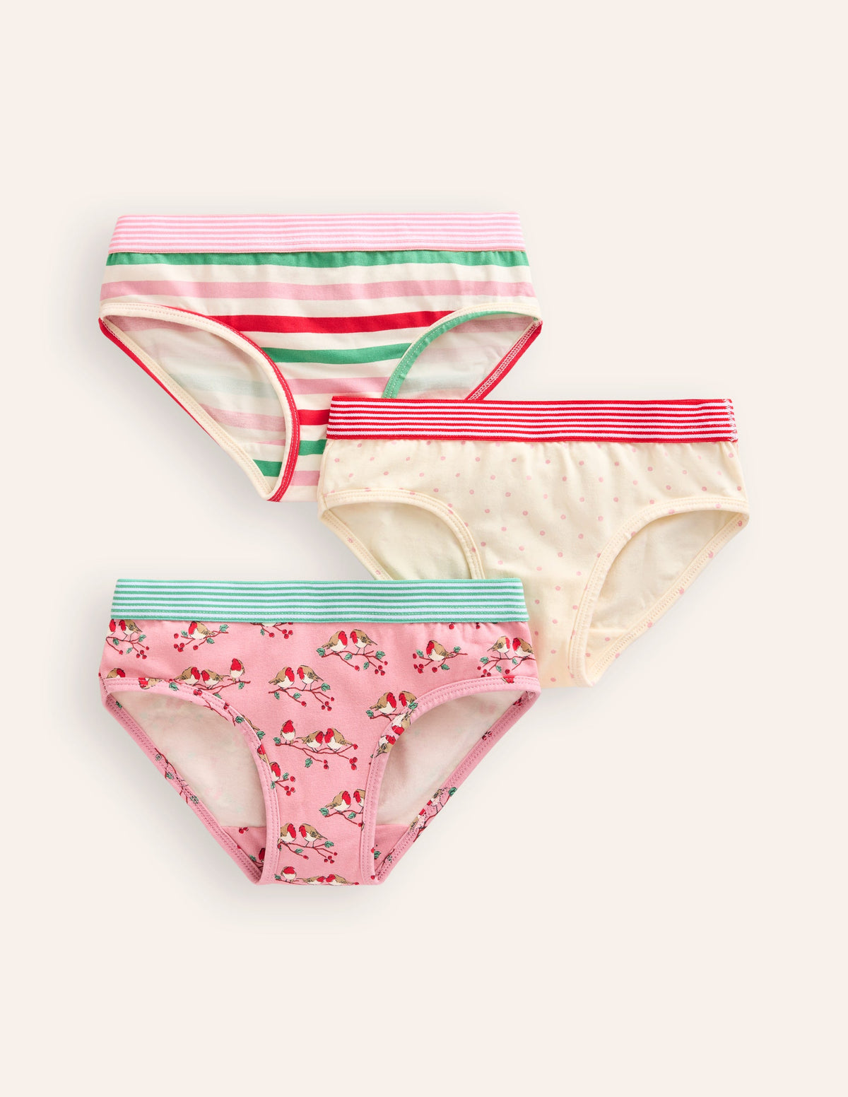 Unterhosen im 3er-Pack-Rosa Katzen - Image 1