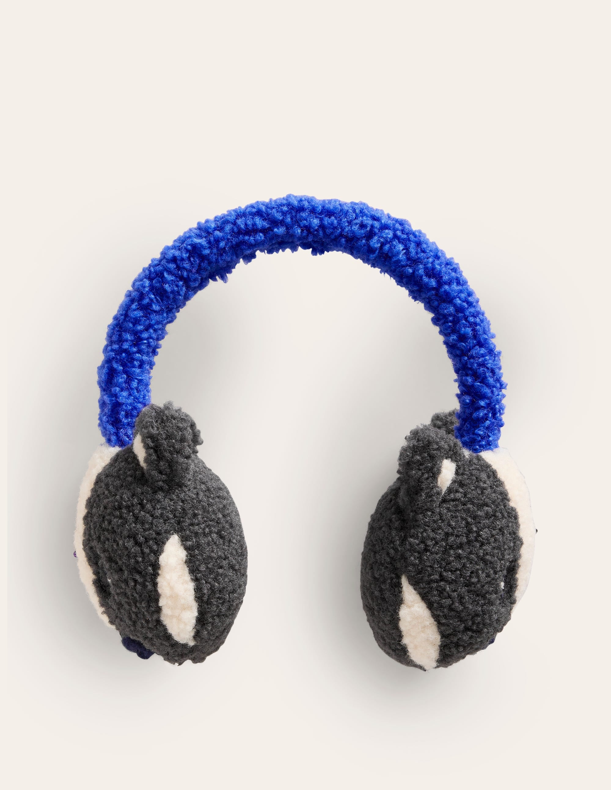 Originelle Teddyfell-Ohrschützer-Eisvogelblau Dachs - Image 1