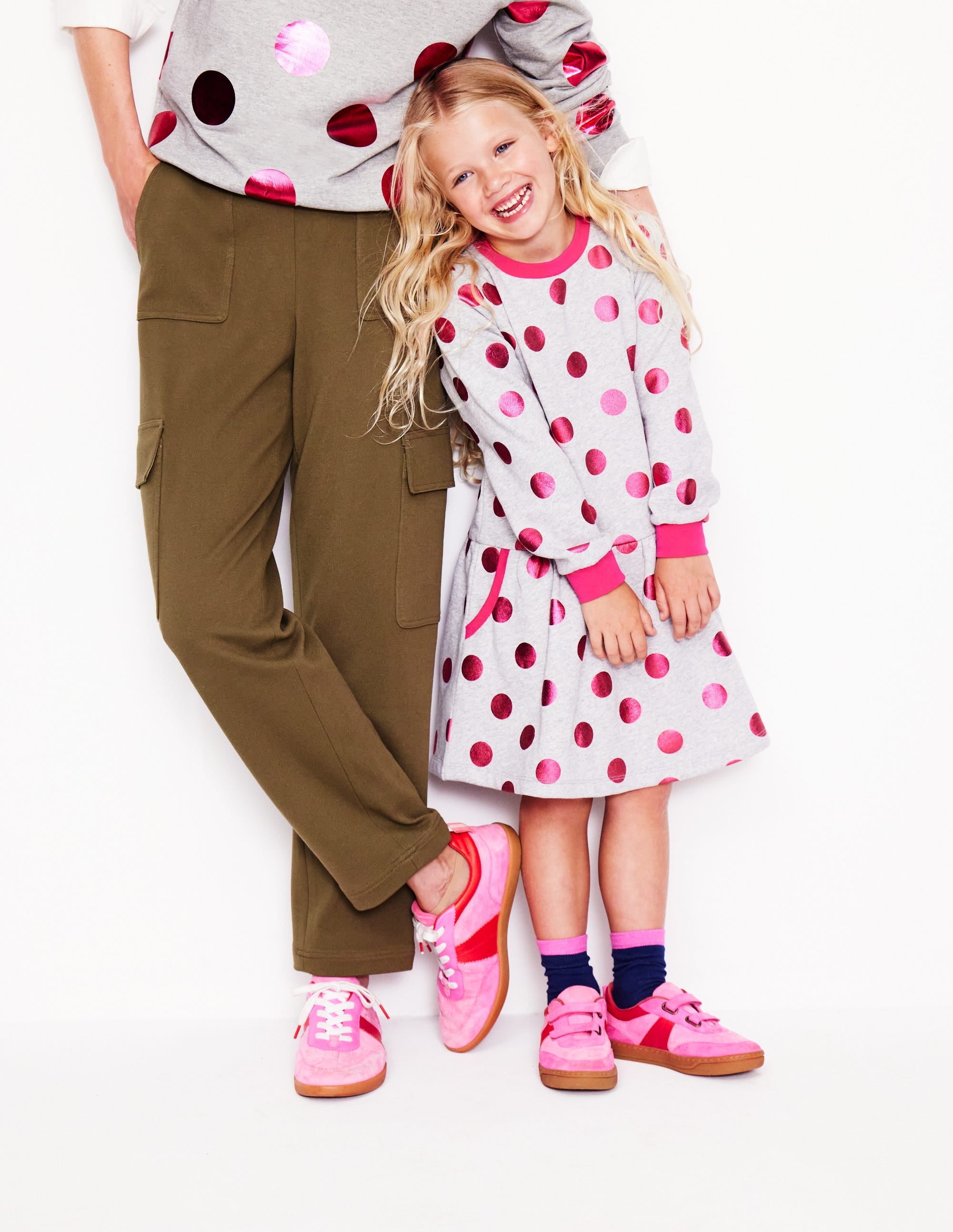 Mini Erin Sneaker-Rosa Blockfarben - Image 4