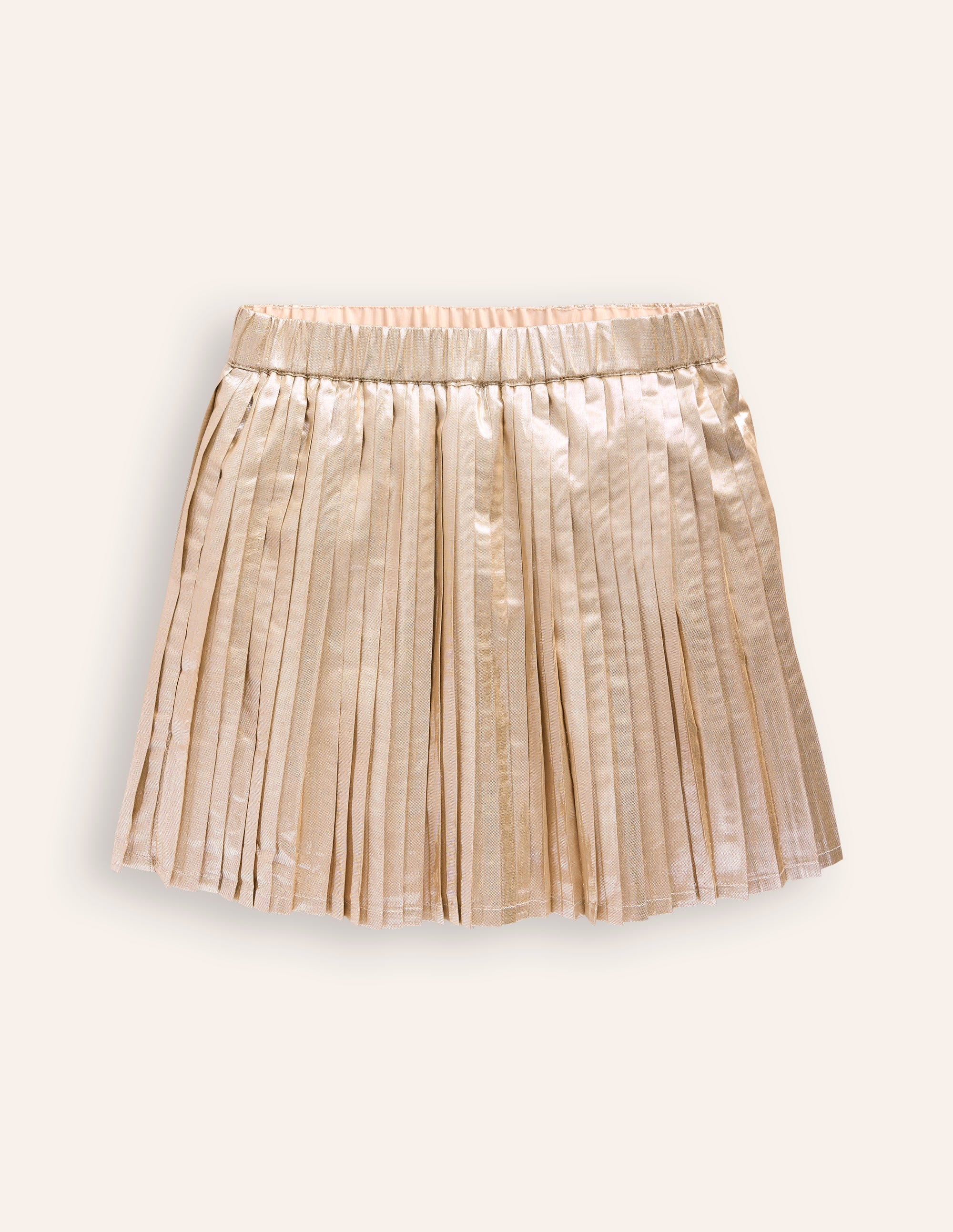 Plissierter Minirock-Antikes Messing - Image 1