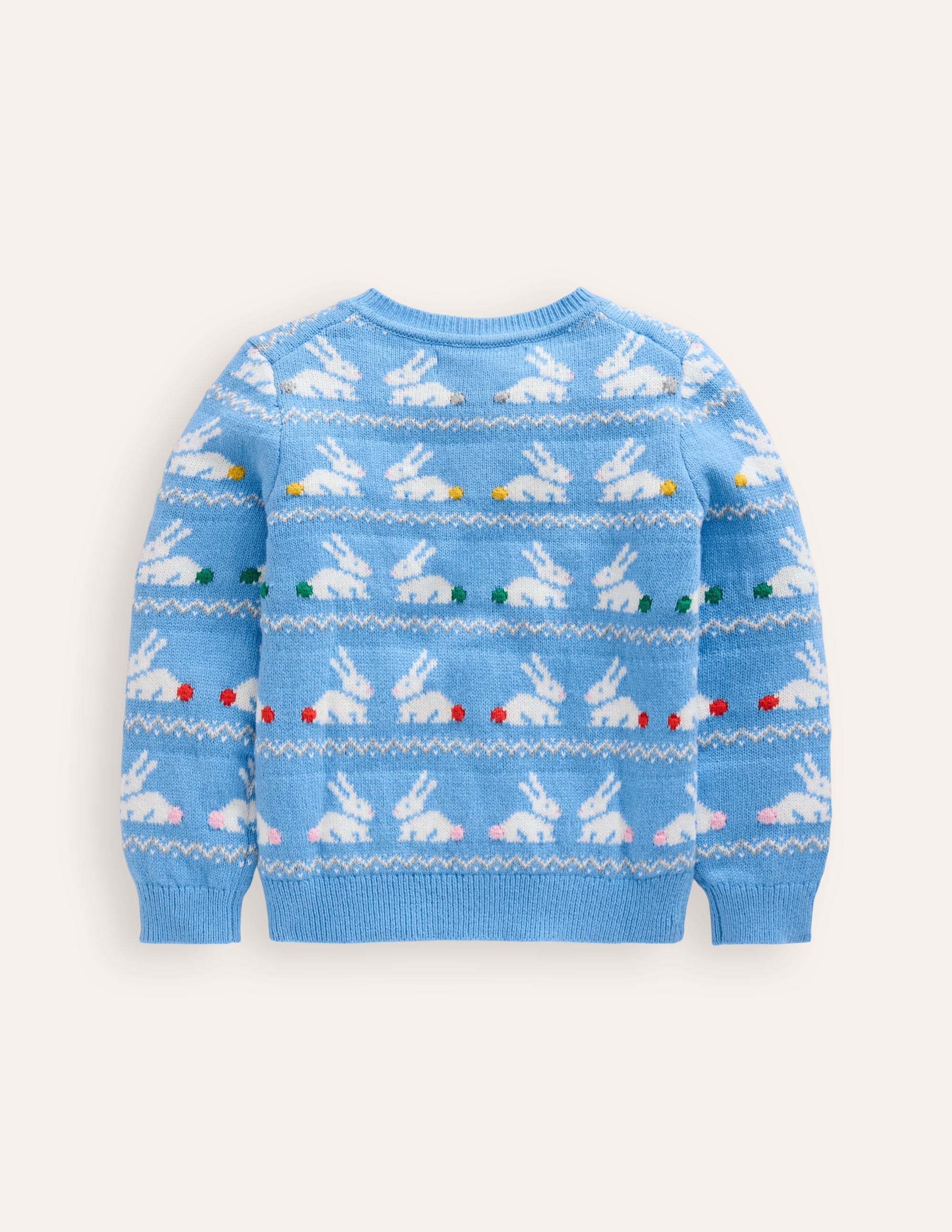 Edie Fair-Isle-Strickjacke-Vergissmeinnicht Hasen - Image 2
