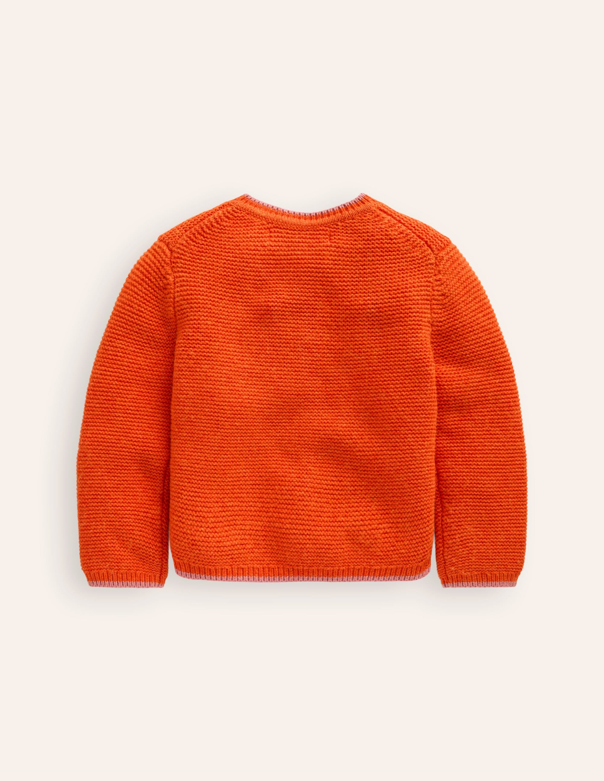 Textured Cardigan-Dark Orange - Image 2