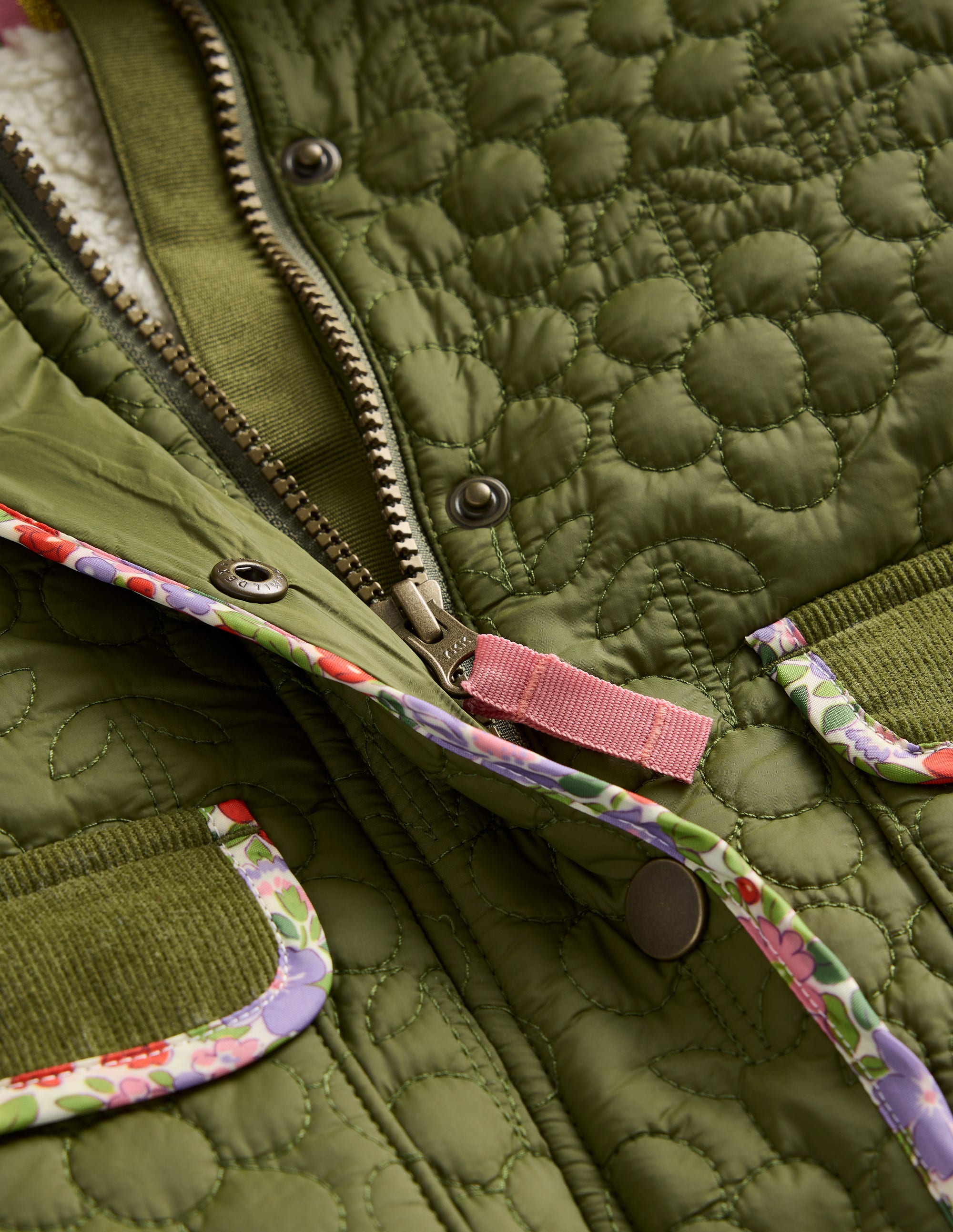Klassische Steppjacke-Wald Moosgrün - Image 3