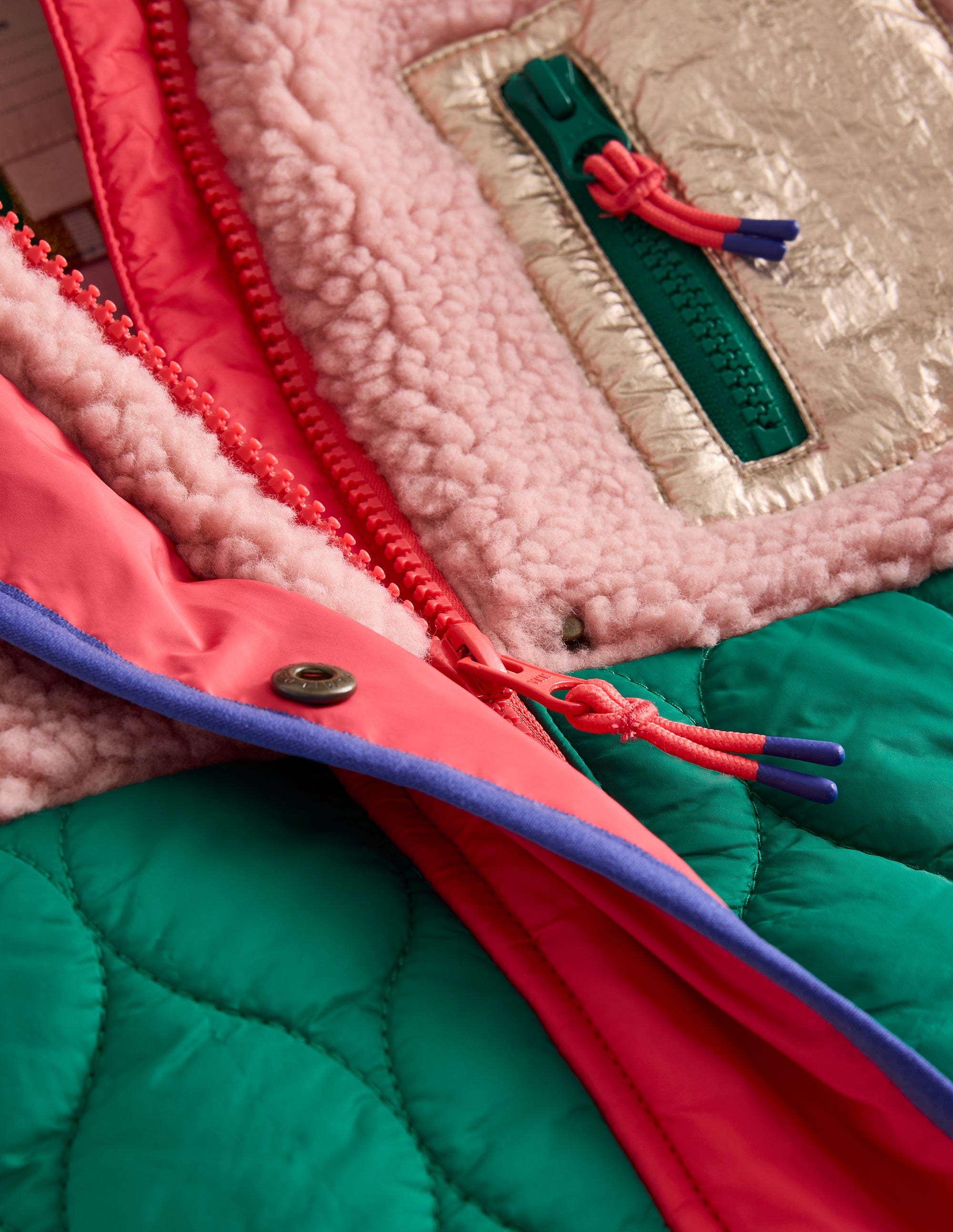 Manteau long colourblock-Colourblock multi - Image 3