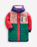 Manteau long colourblock-Colourblock multi