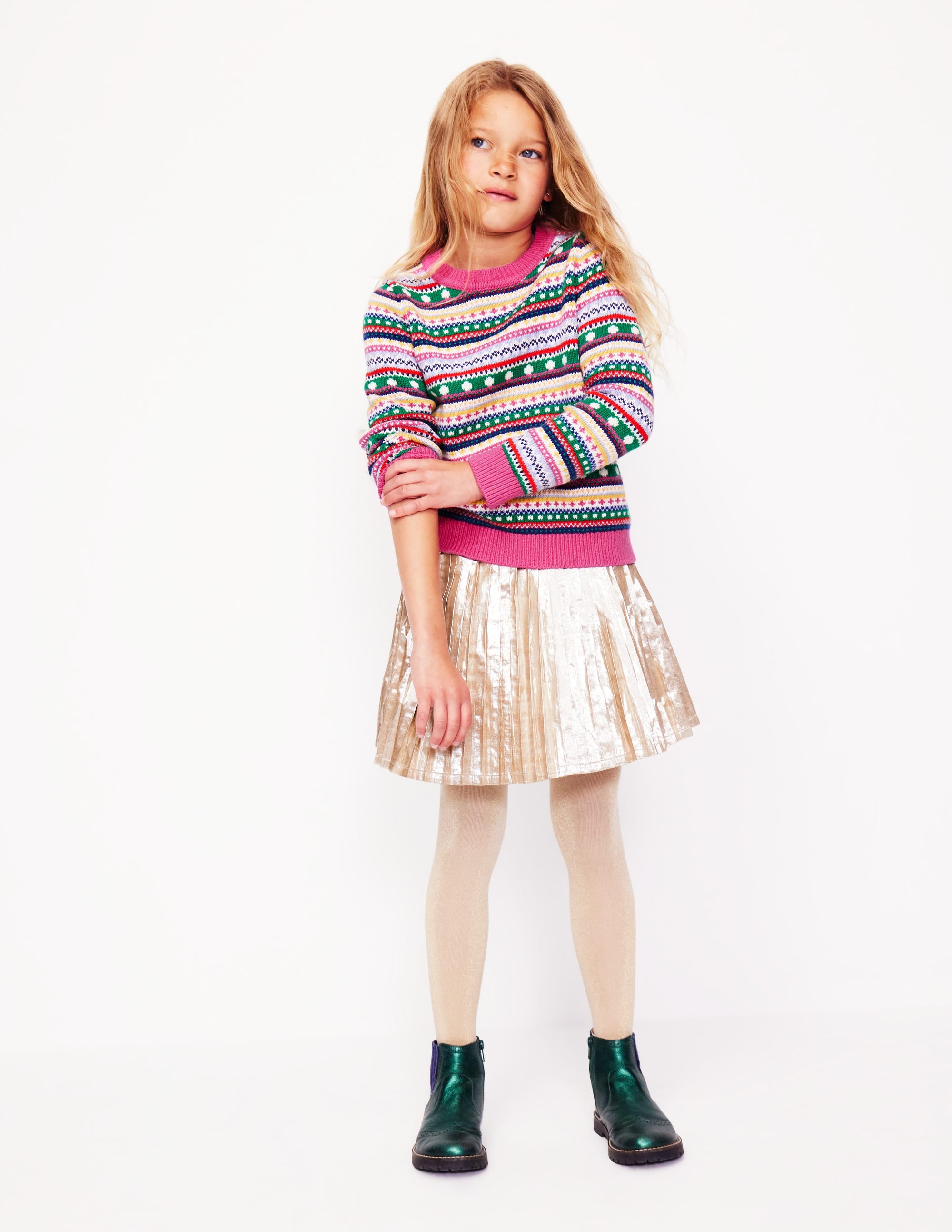 Pull Eleanor à motif jacquard-Texture multi - Image 1