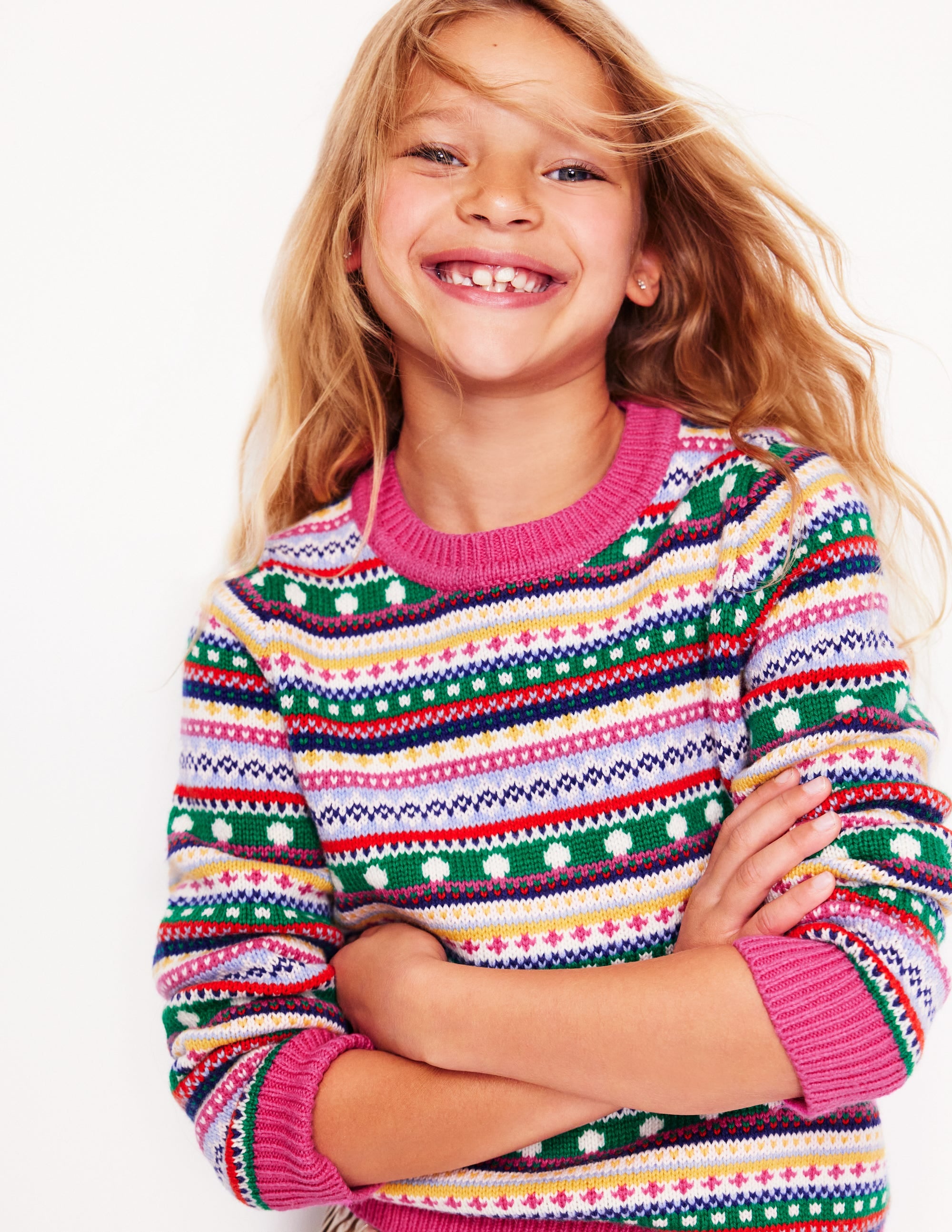 Pull Eleanor à motif jacquard-Texture multi - Image 2