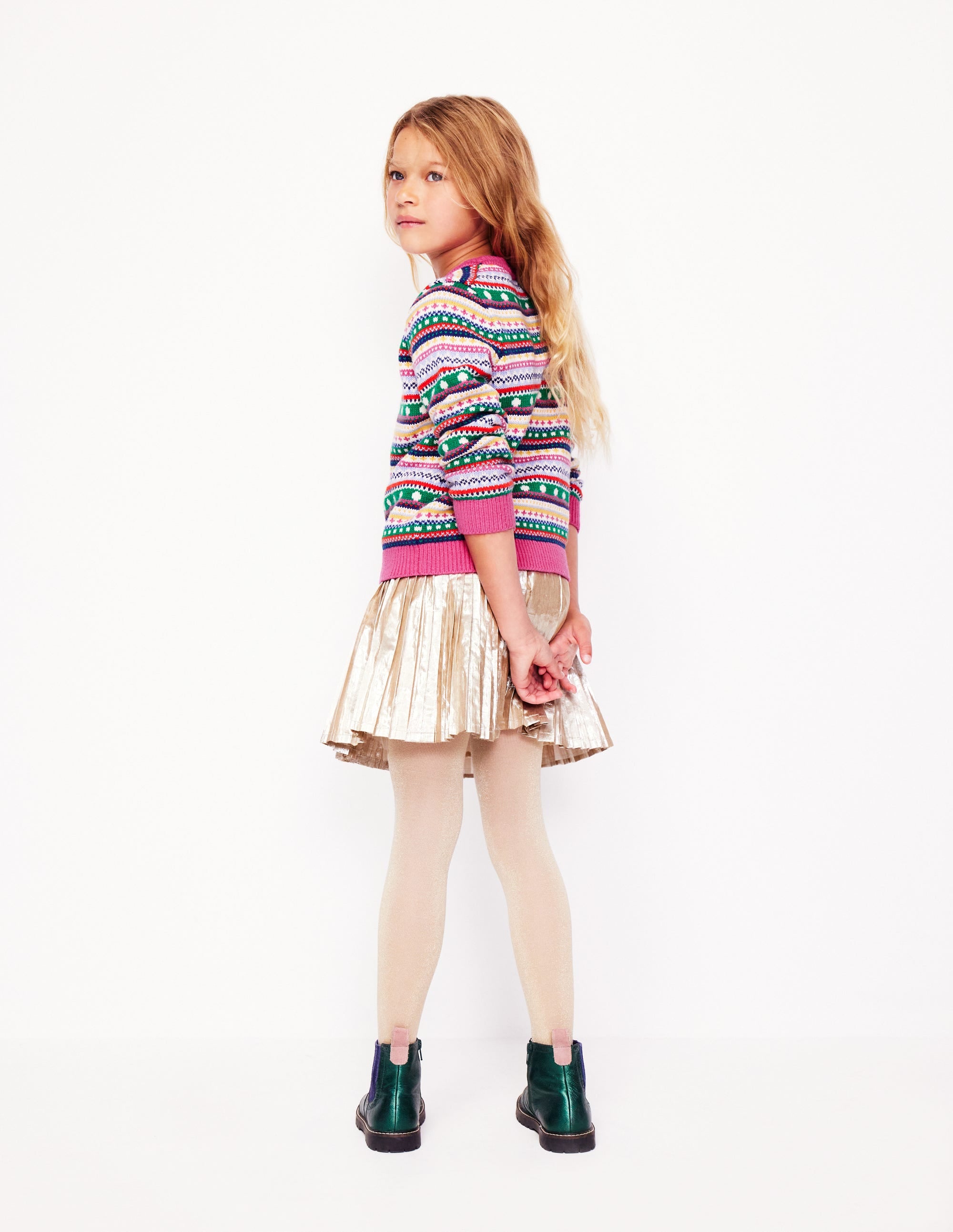 Pull Eleanor à motif jacquard-Texture multi - Image 3