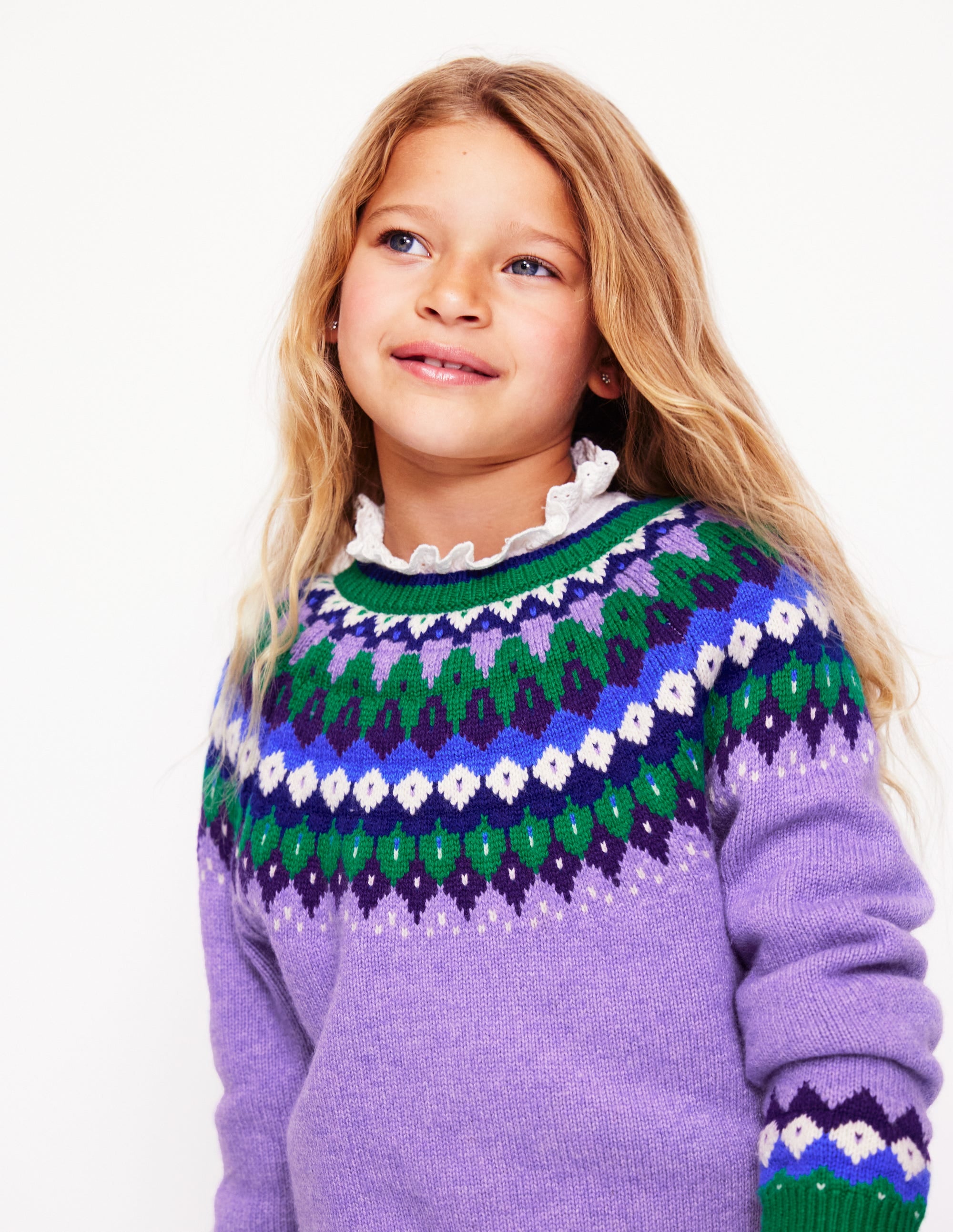 Eleanor Fair-Isle-Pullover-Asternlila - Image 2