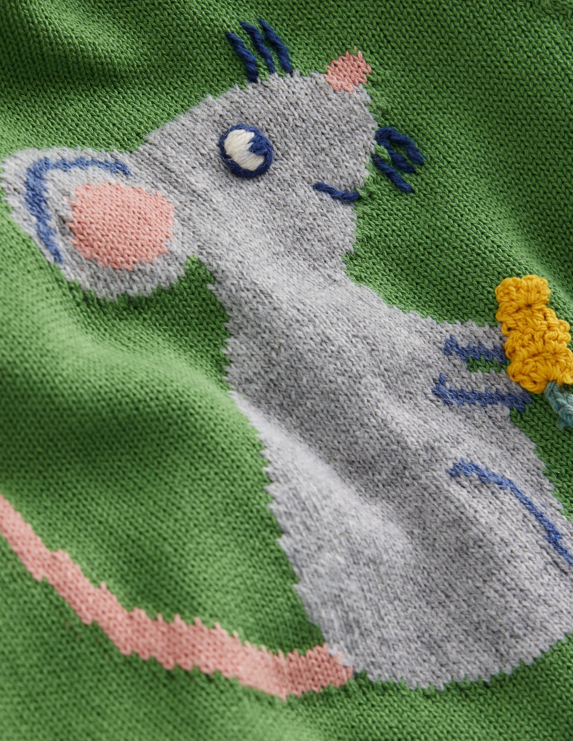 Origineller Pullover mit Logo-Blattgrün Maus - Image 3