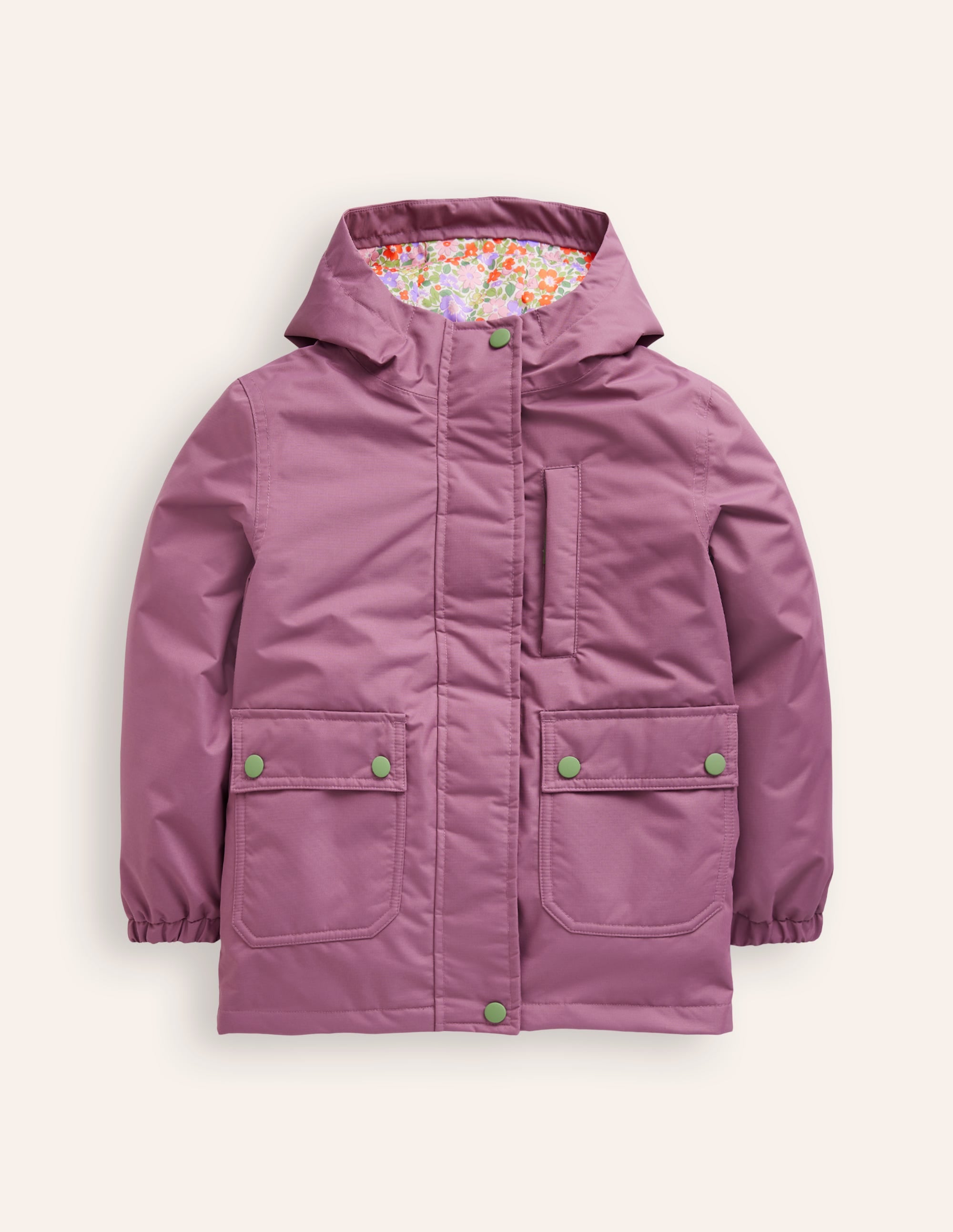 Manteau imperméable 4-en-1-Violet mûrier sauvage - Image 1