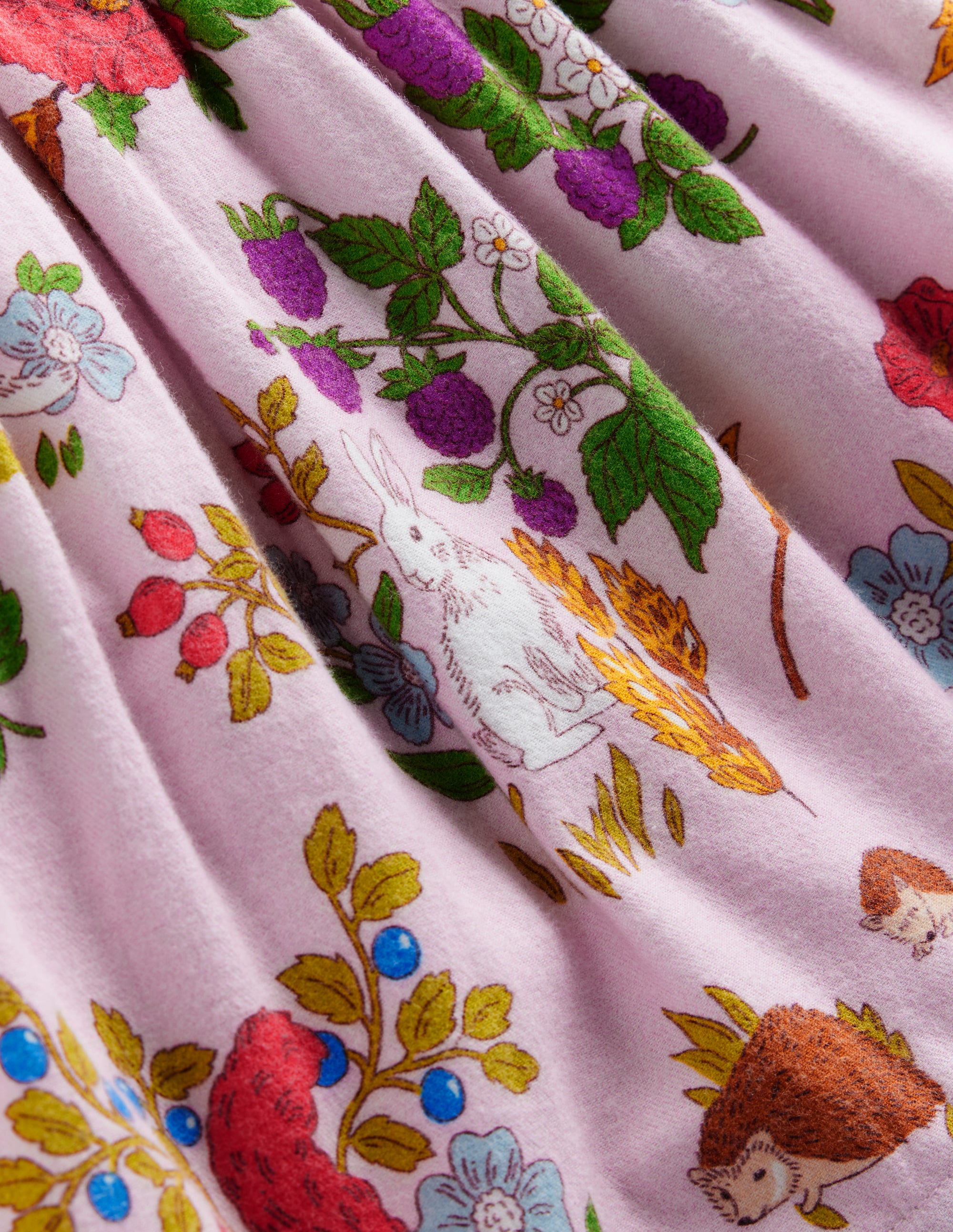 Printed Pull-On Twirly Skirt-French Pink Forrest - Image 3