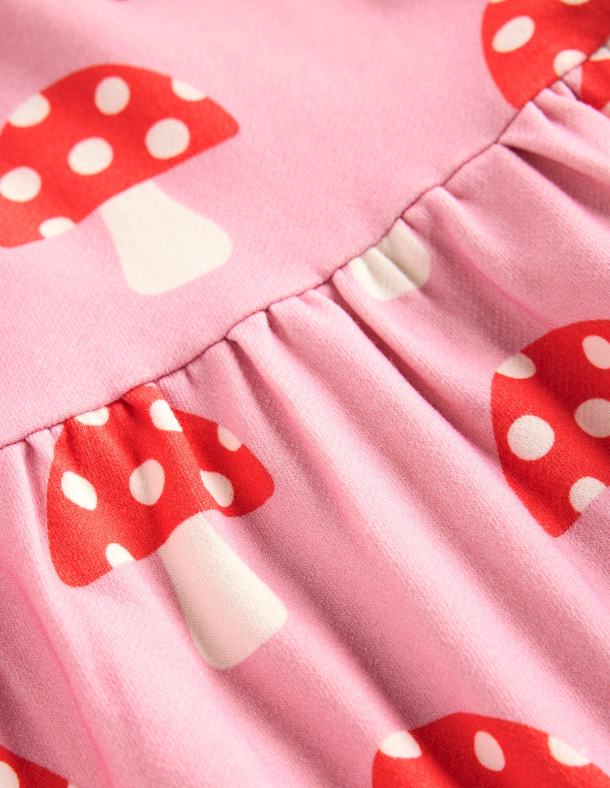 Loopback-Sweatshirtkleid-Vintage-Rosa Fliegenpilze - Image 3