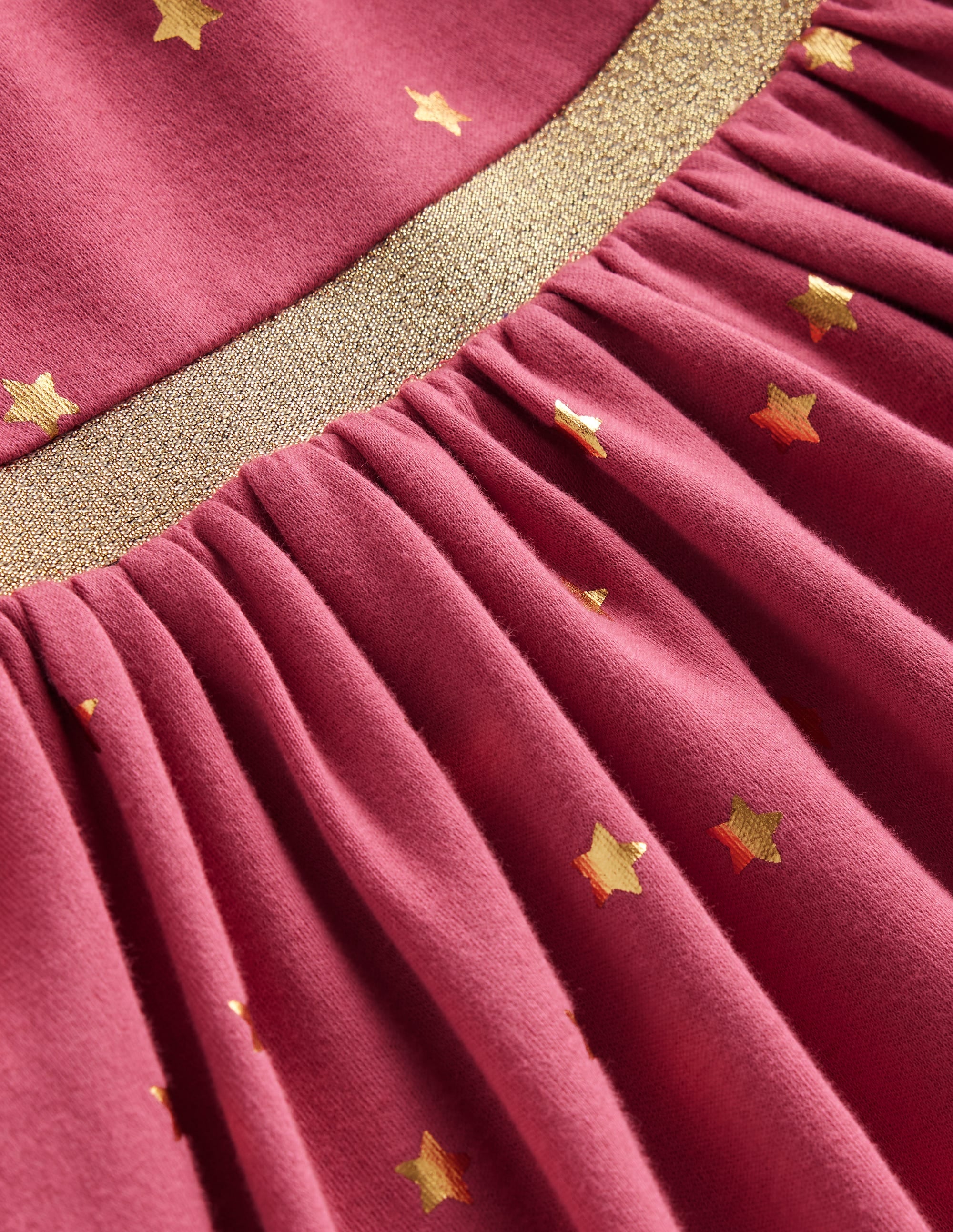 Mabel Ballerinakleid mit Tellerrock-Rosenblütenrosa Folien-Sterne - Image 3
