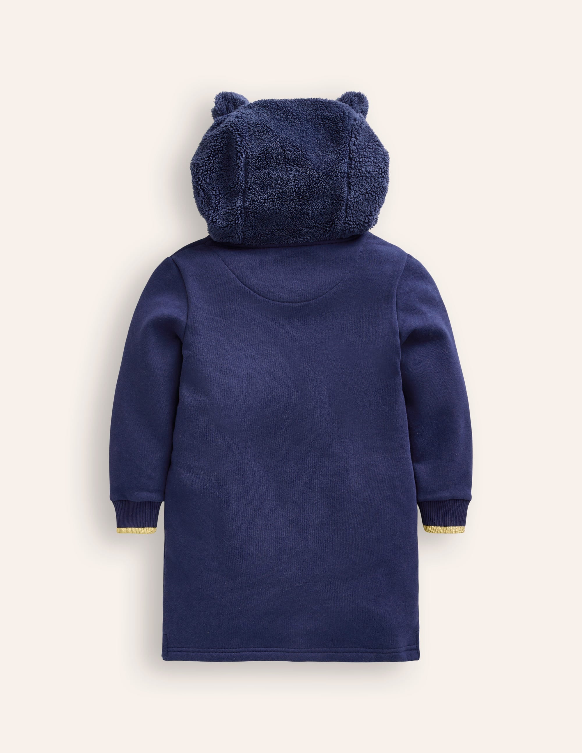 Originelles Fleece-Kapuzenkleid-Schuluniform-Navy, Katze - Image 2
