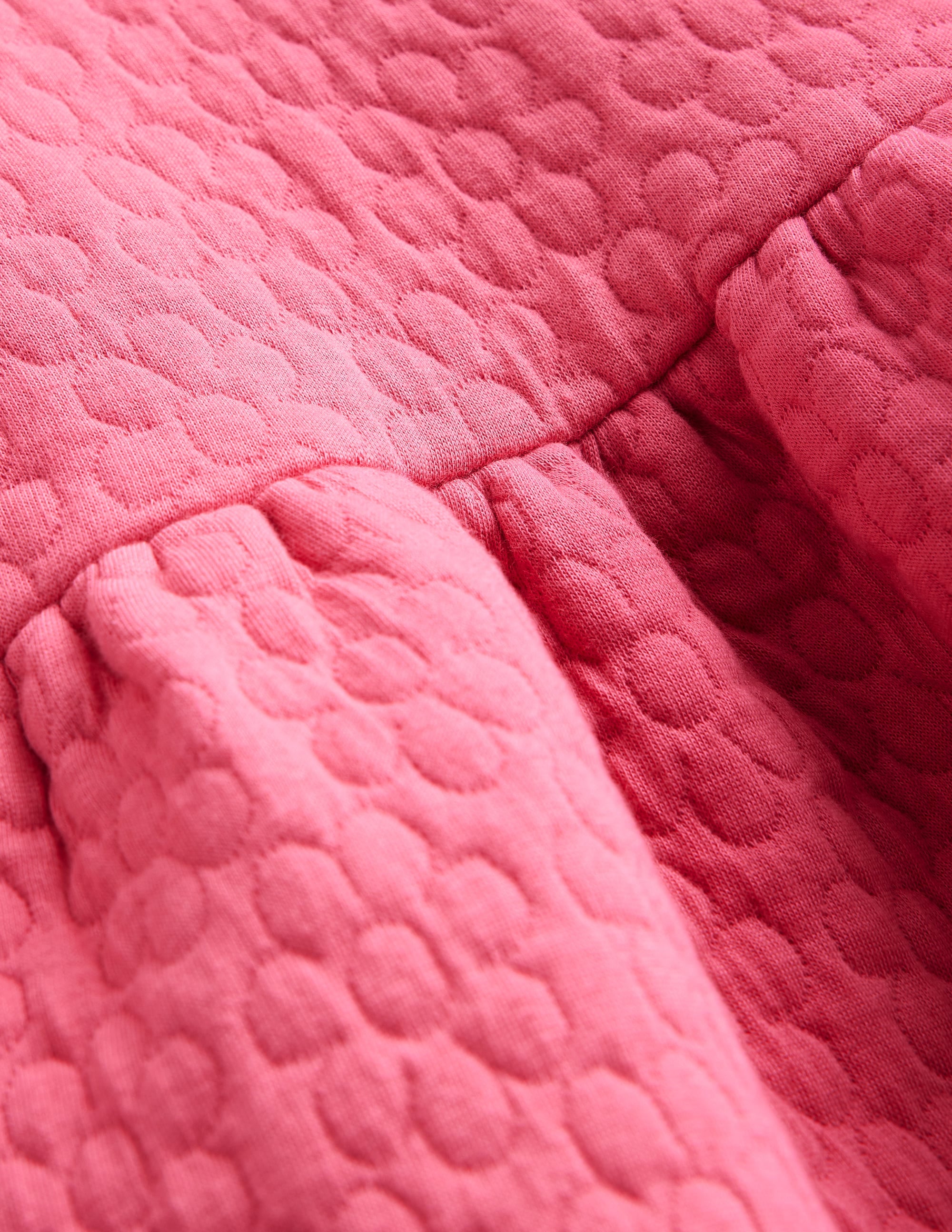 Jacquard-Sweatkleid mit Blumenmuster-Rosenblattrosa - Image 3