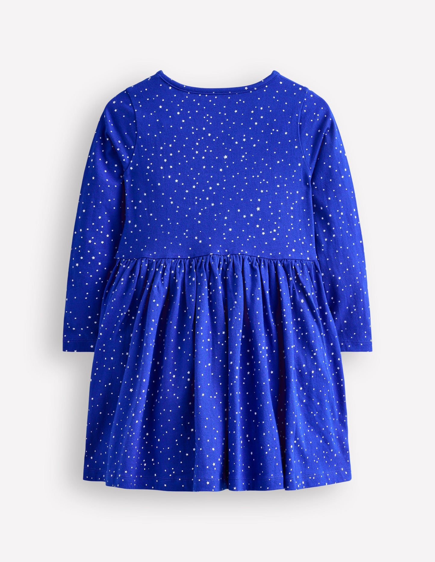 Robe en jersey avec appliqué sur l'ourlet-Noël bleu tribord doux