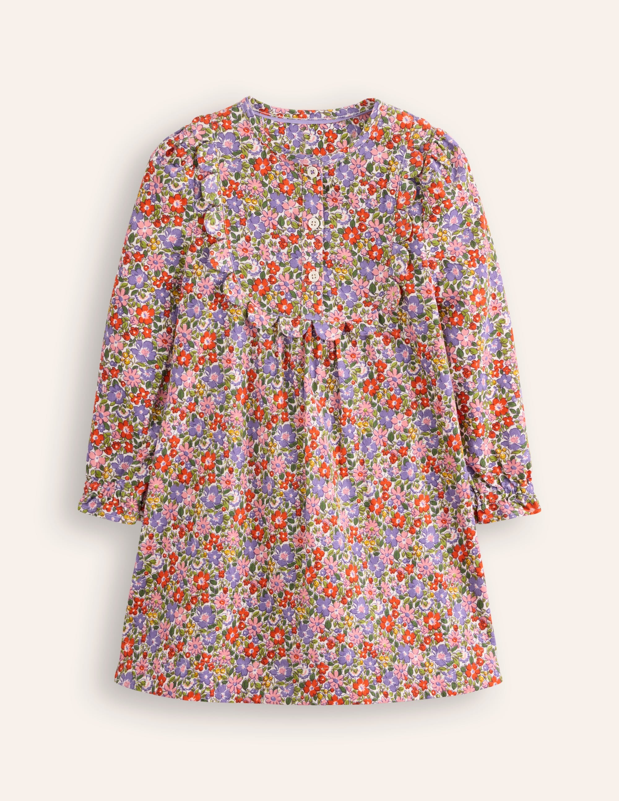 Norah Cordkleid mit Muschelsaum-Aster Violett Blumenbeet - Image 1