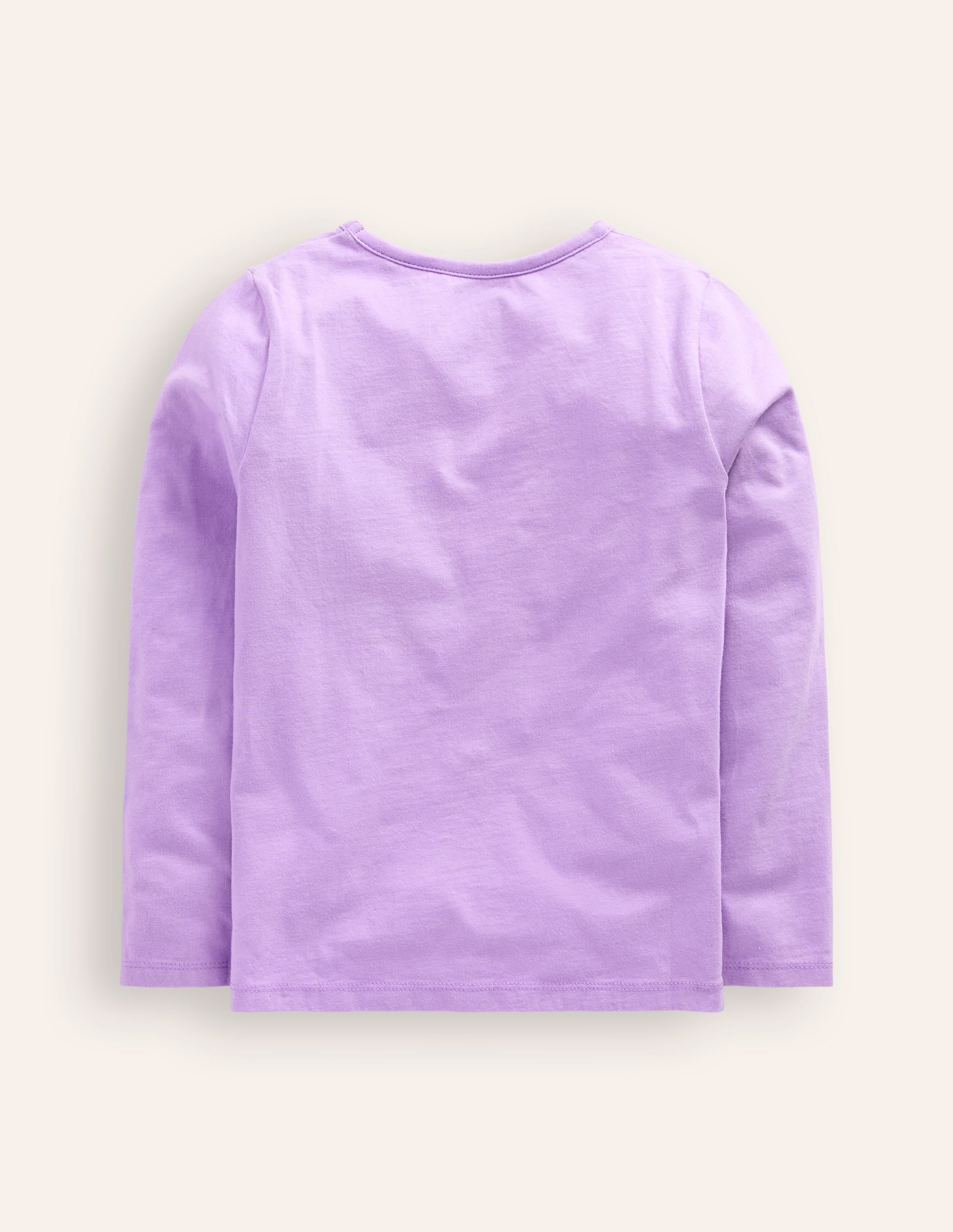 Top à manches longues et appliqué-Amis des bois violet aster - Image 2