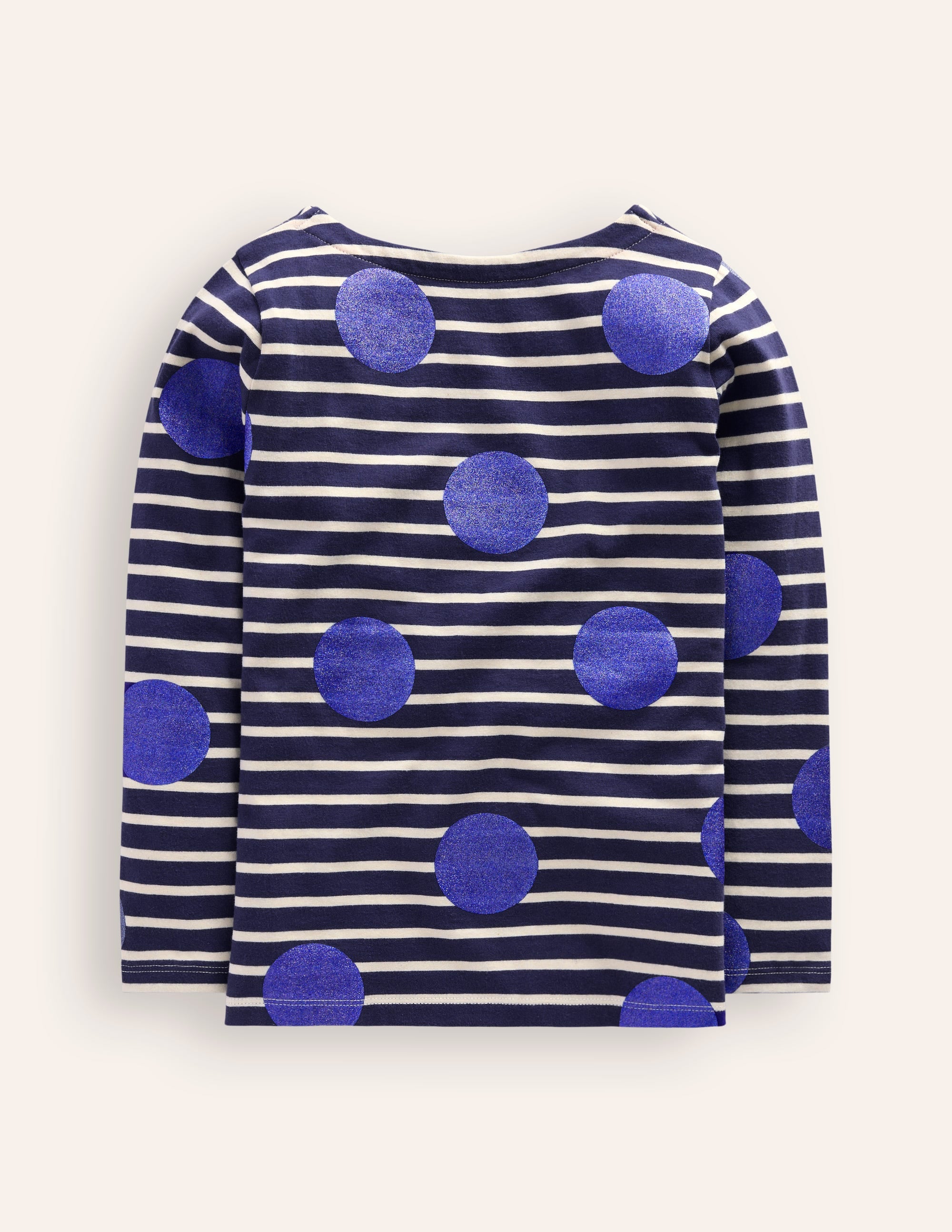 Marinière Ella-Pois métallisés bleu saphir - Image 2