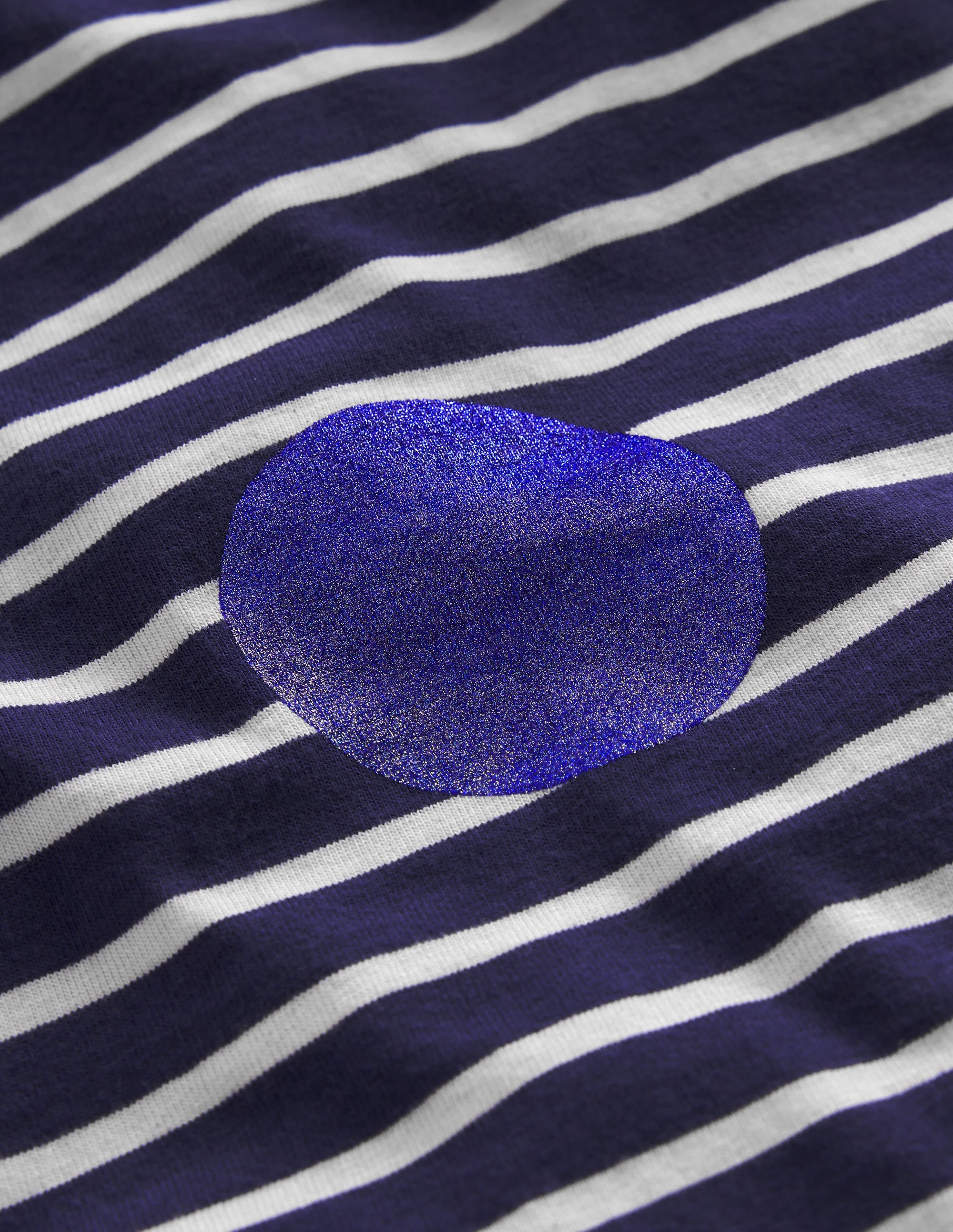 Marinière Ella-Pois métallisés bleu saphir - Image 3