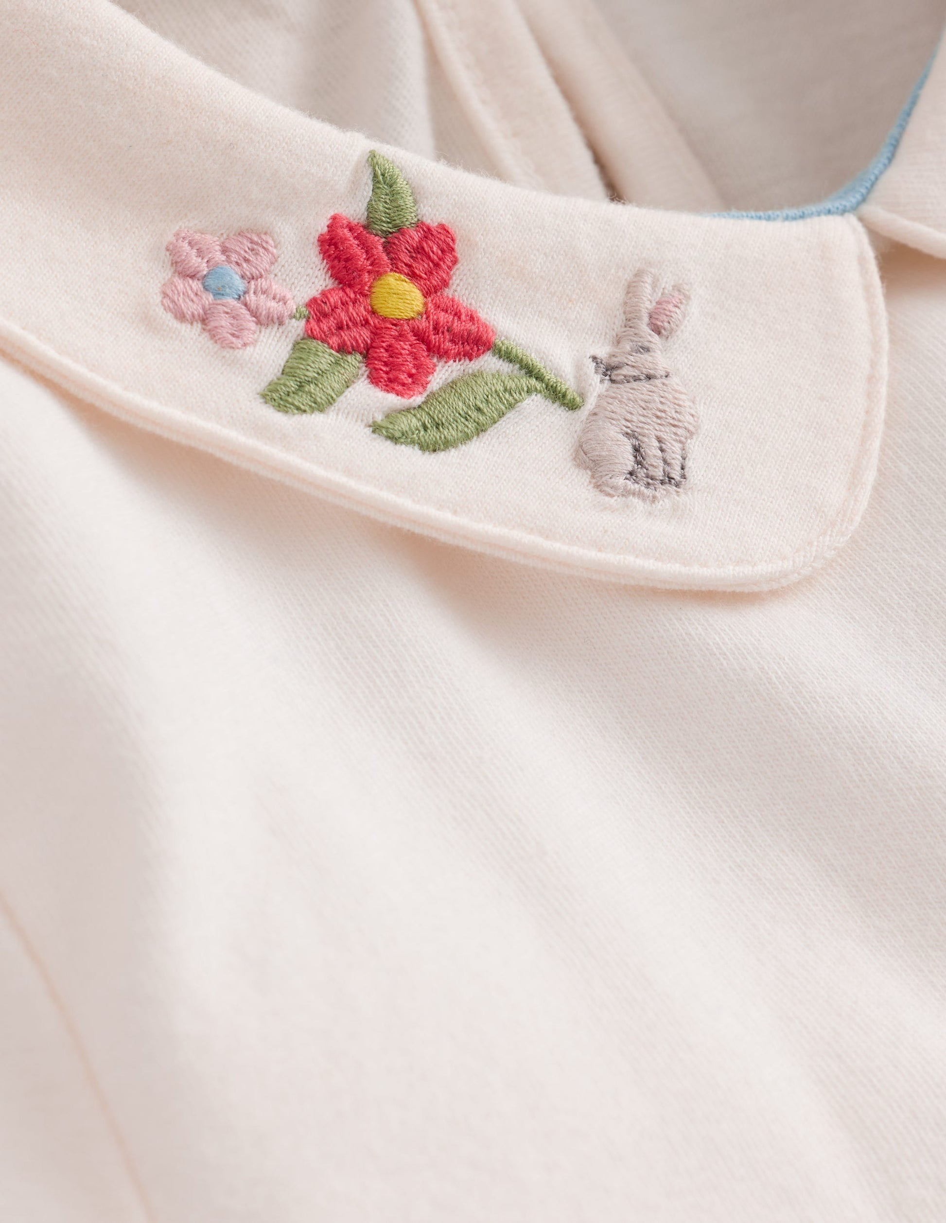 Collared Jersey Top-Ivory Embroidery-3