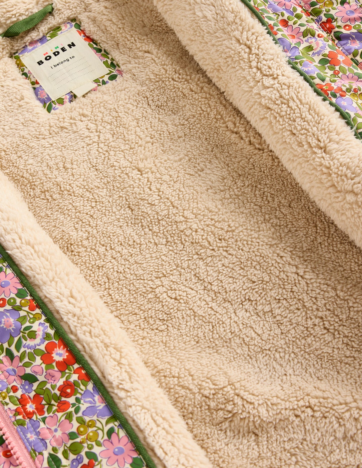 Anorak mit Sherpa-Futter-Aster Violett Blumenbeet