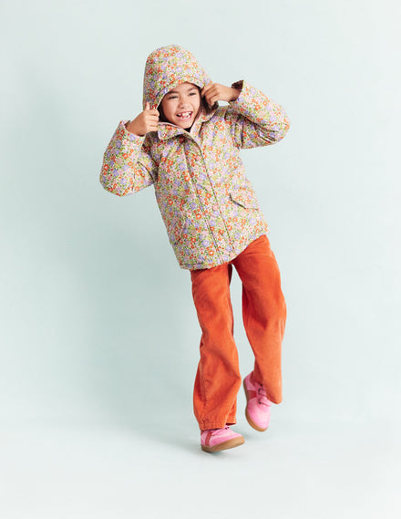 Anorak mit Sherpa-Futter-Aster Violett Blumenbeet
