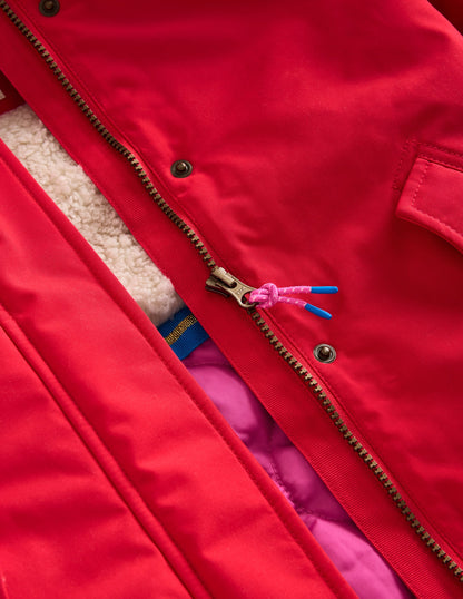 Authentischer wasserdichter Parka-Cherrytomatenrot-4