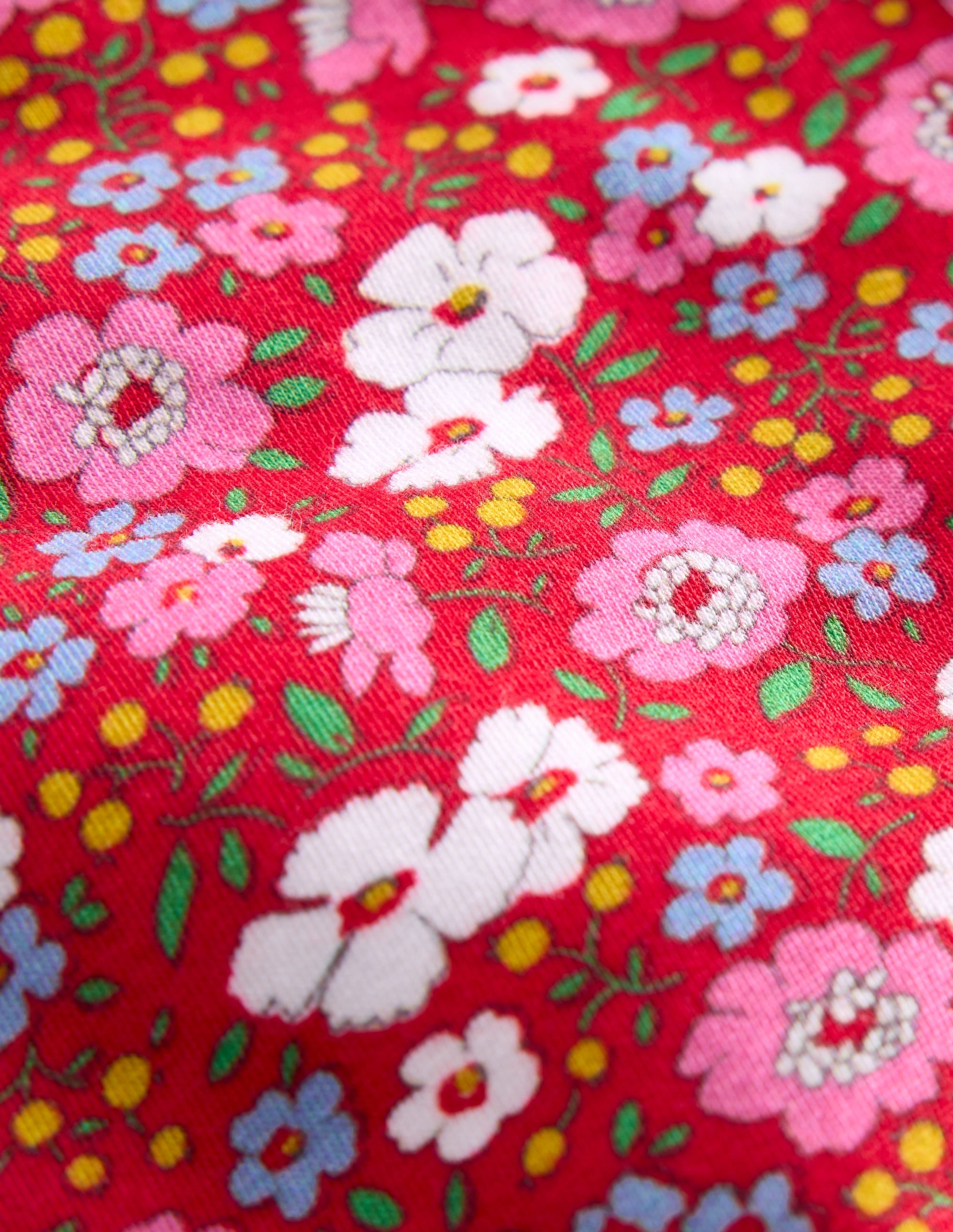 Legging pour tous les jours fun-Motif fleur festive rouge brillant - Image 3