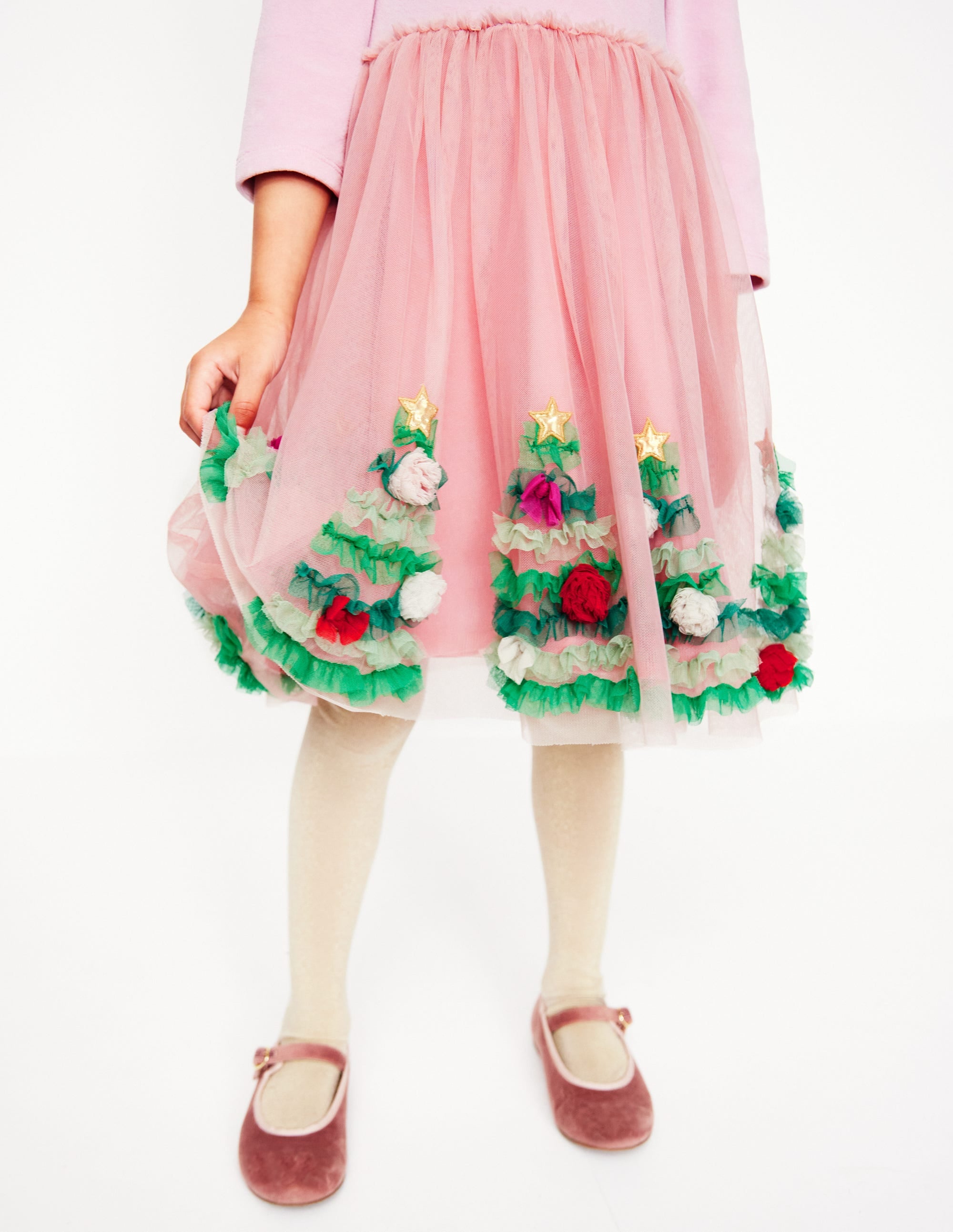 Kleid aus Samt und Tüll mit Applikationen-Abraham Moon Shetland Wool - Image 3