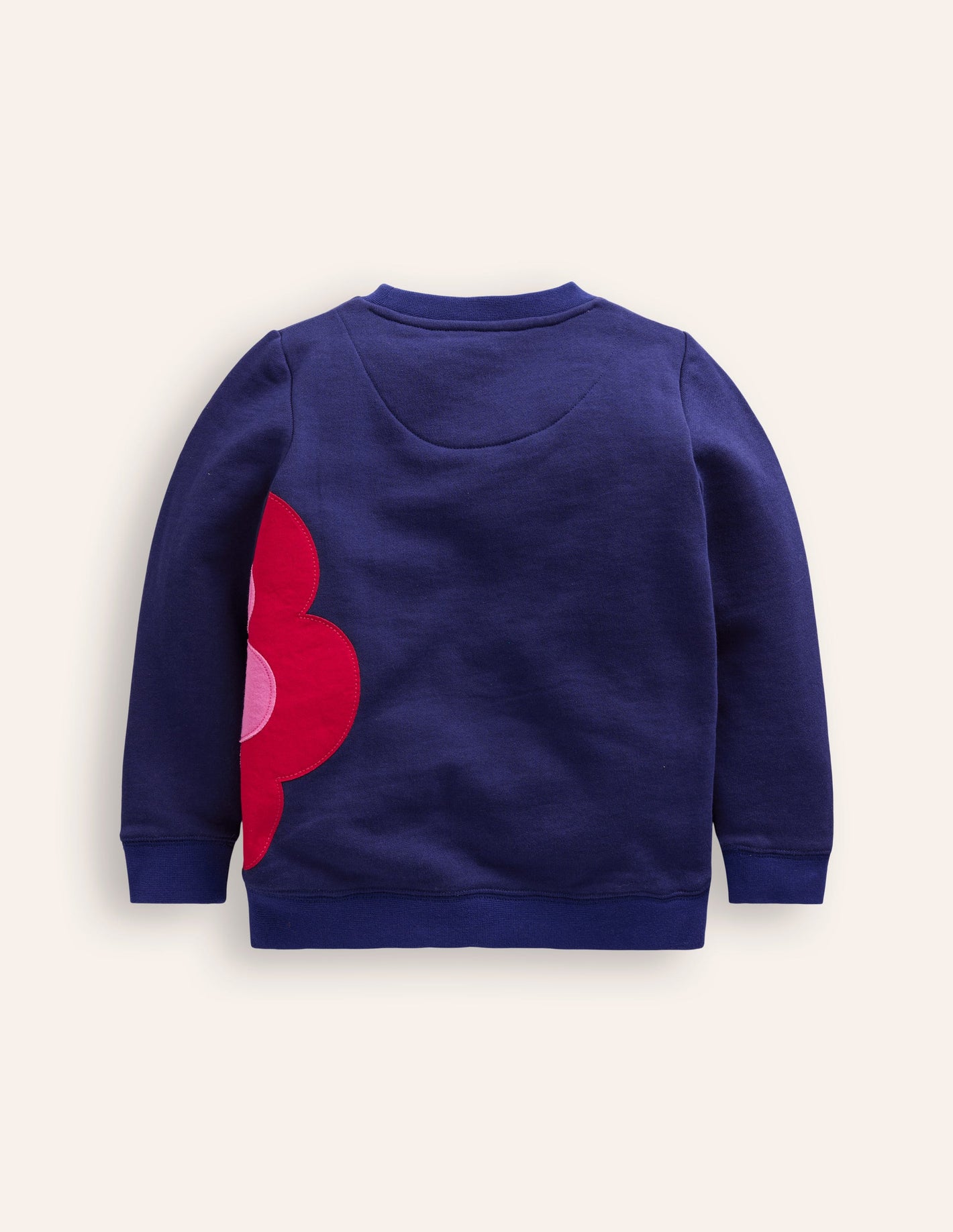 Sweatshirt mit Applikation-Saphirblau Blume