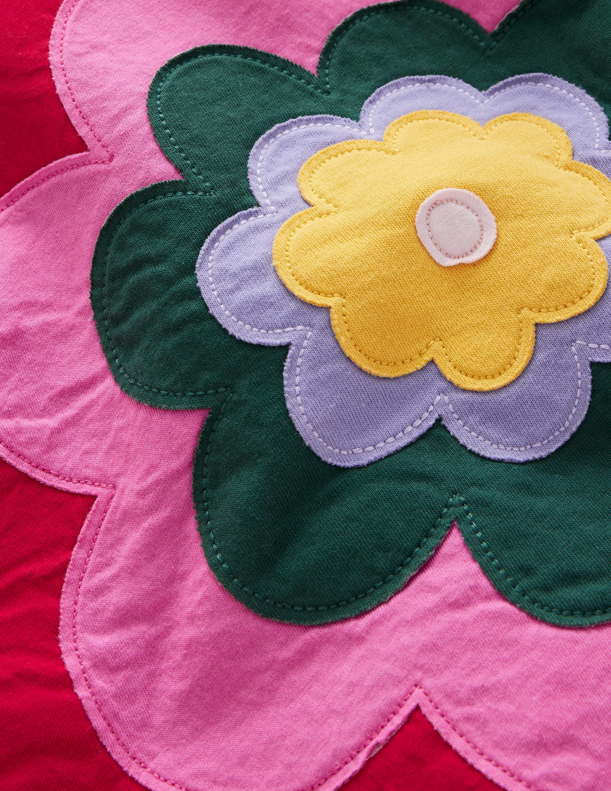 Sweatshirt mit Applikation-Saphirblau Blume - Image 3