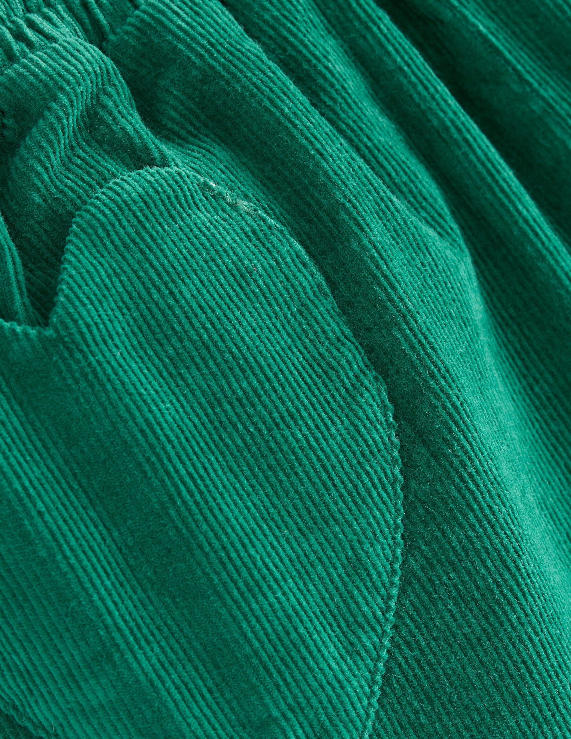 Pantalon à enfiler en velours côtelé doublé-Vert alpin - Image 3