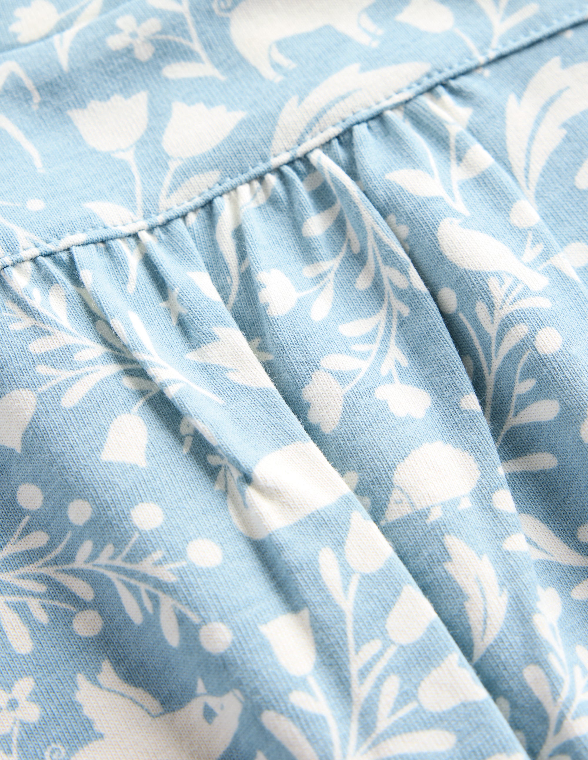Chemise de nuit à manches longues imprimée-Licornes bleu - Image 3