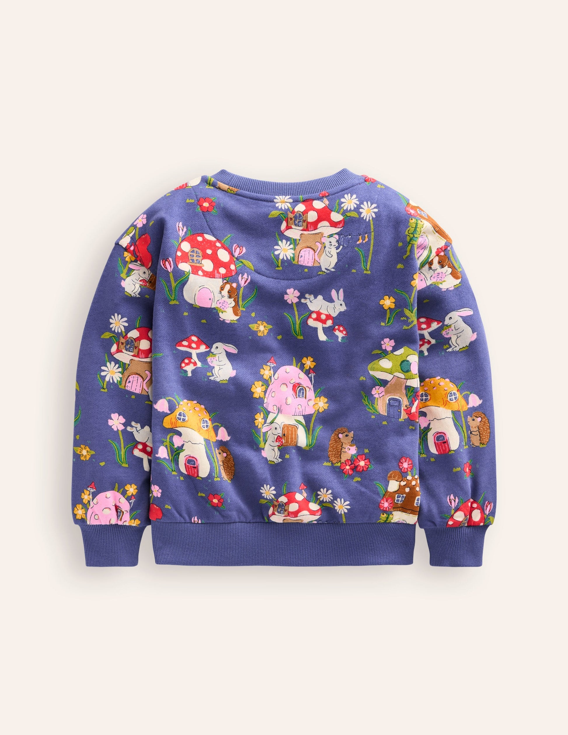 Lockeres Sweatshirt mit Druck-Steuerbordblau Fliegenpilz-Dorf-2
