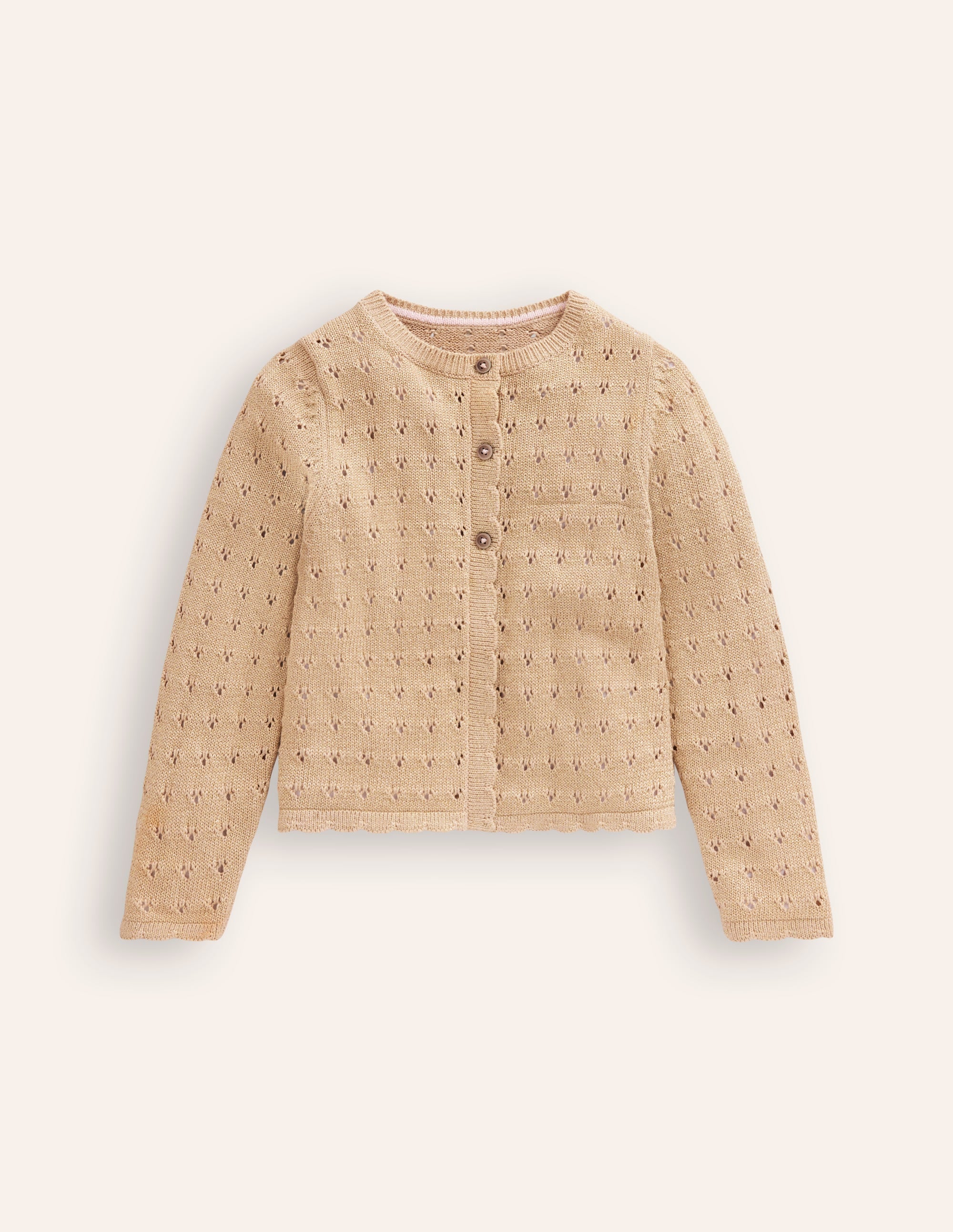 Sparkle Occasion Cardigan-Gold - Image 1