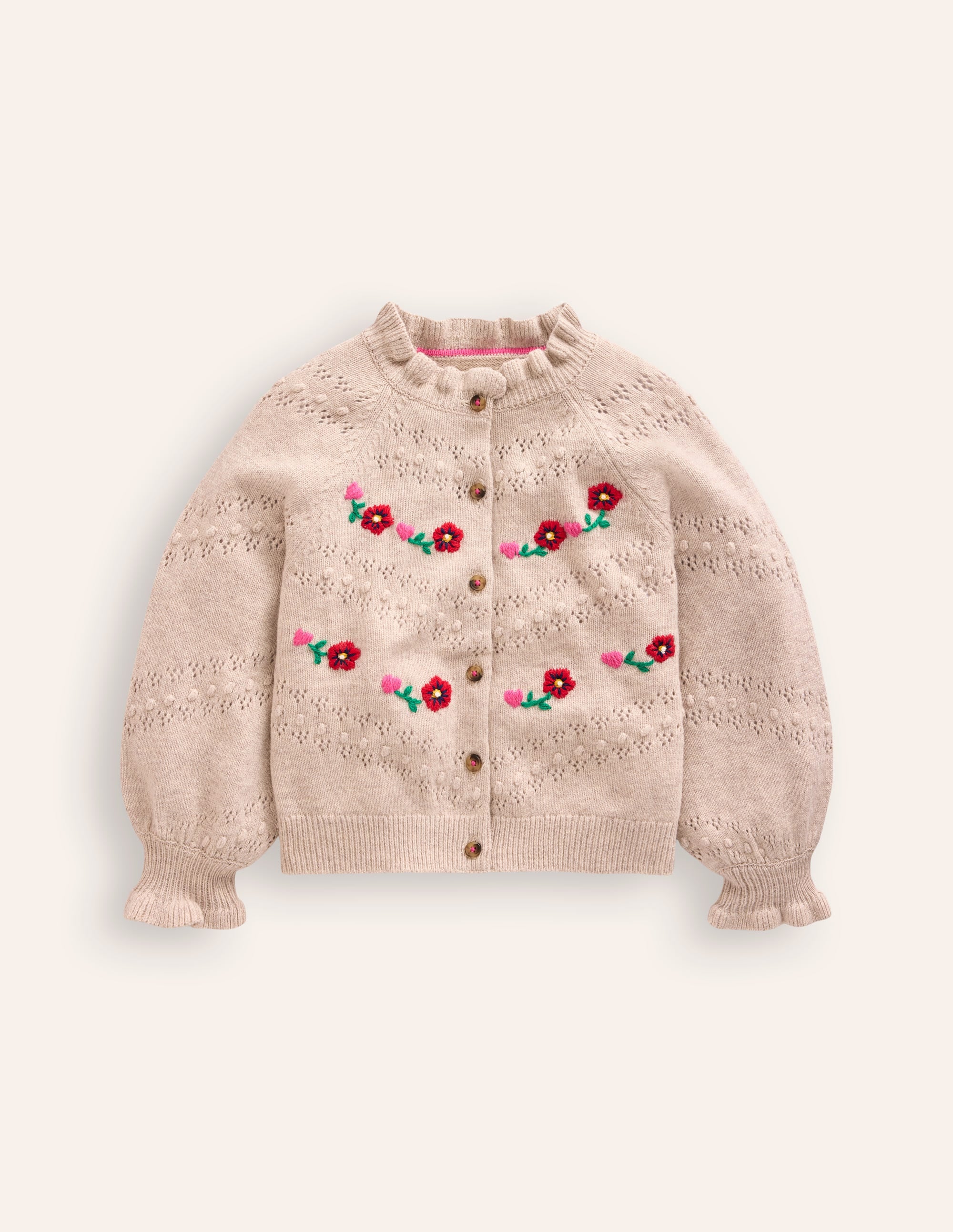 Faye Bestickte Strickjacke-Anenome - Image 2