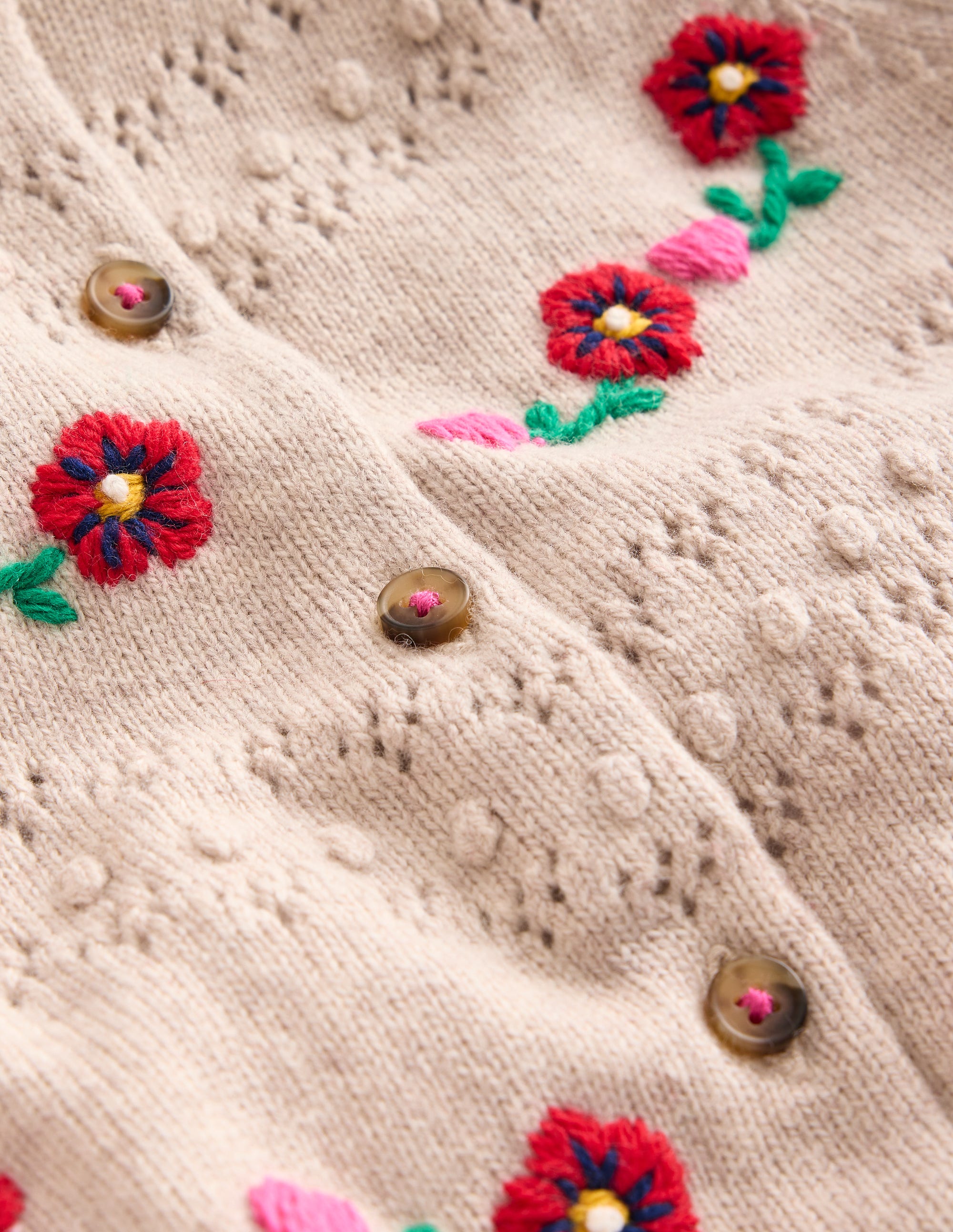 Faye Bestickte Strickjacke-Anenome - Image 4