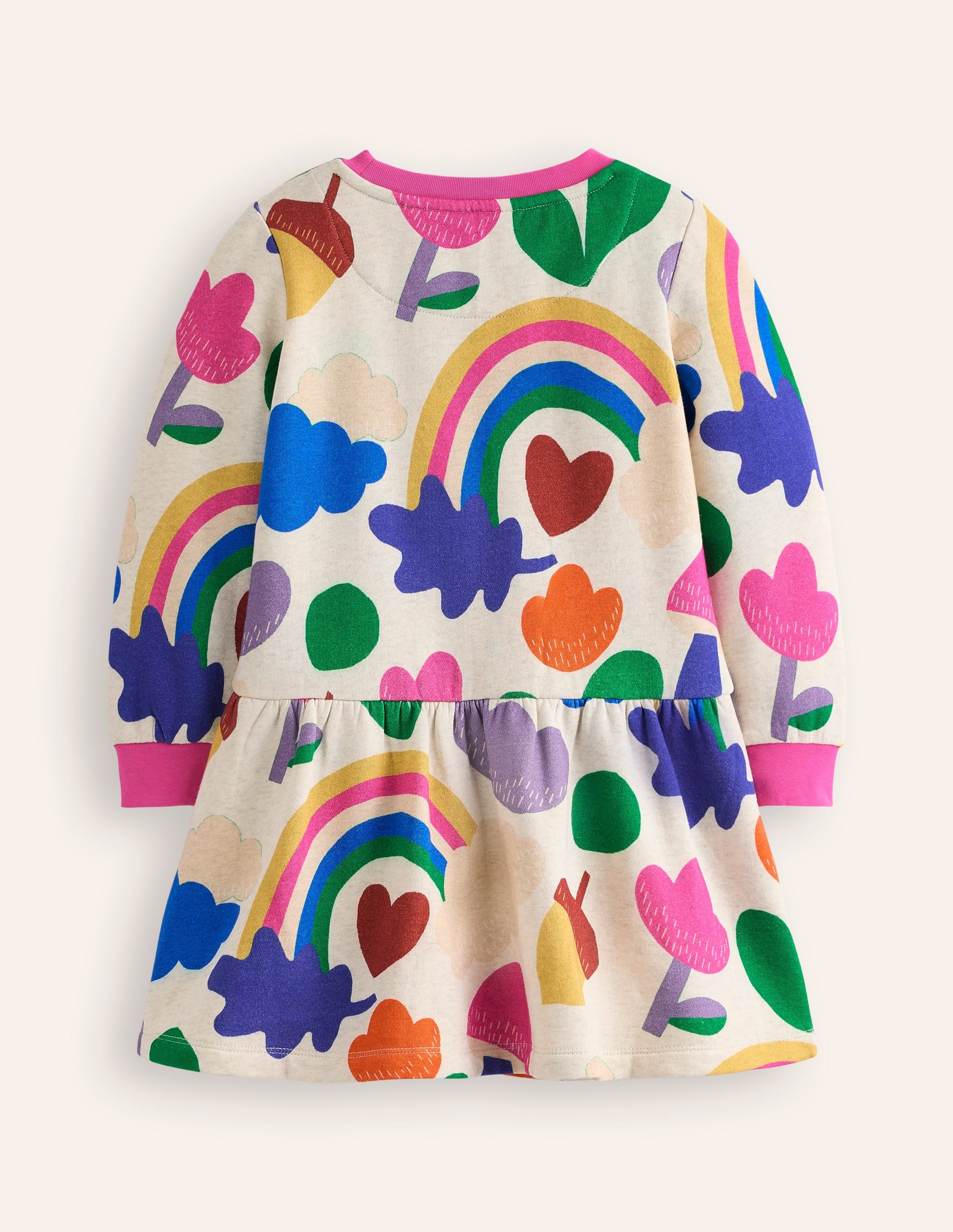 Kuscheliges, bedrucktes Sweatshirt-Kleid-All Is Calm/Bright - Image 2